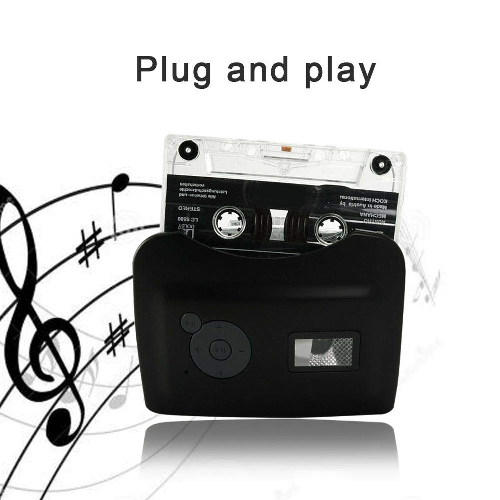 Convertidor de Cassette a MP3 EZCAP230 Estéreo USB Cassette Cinta Digital MP3 con Auriculares