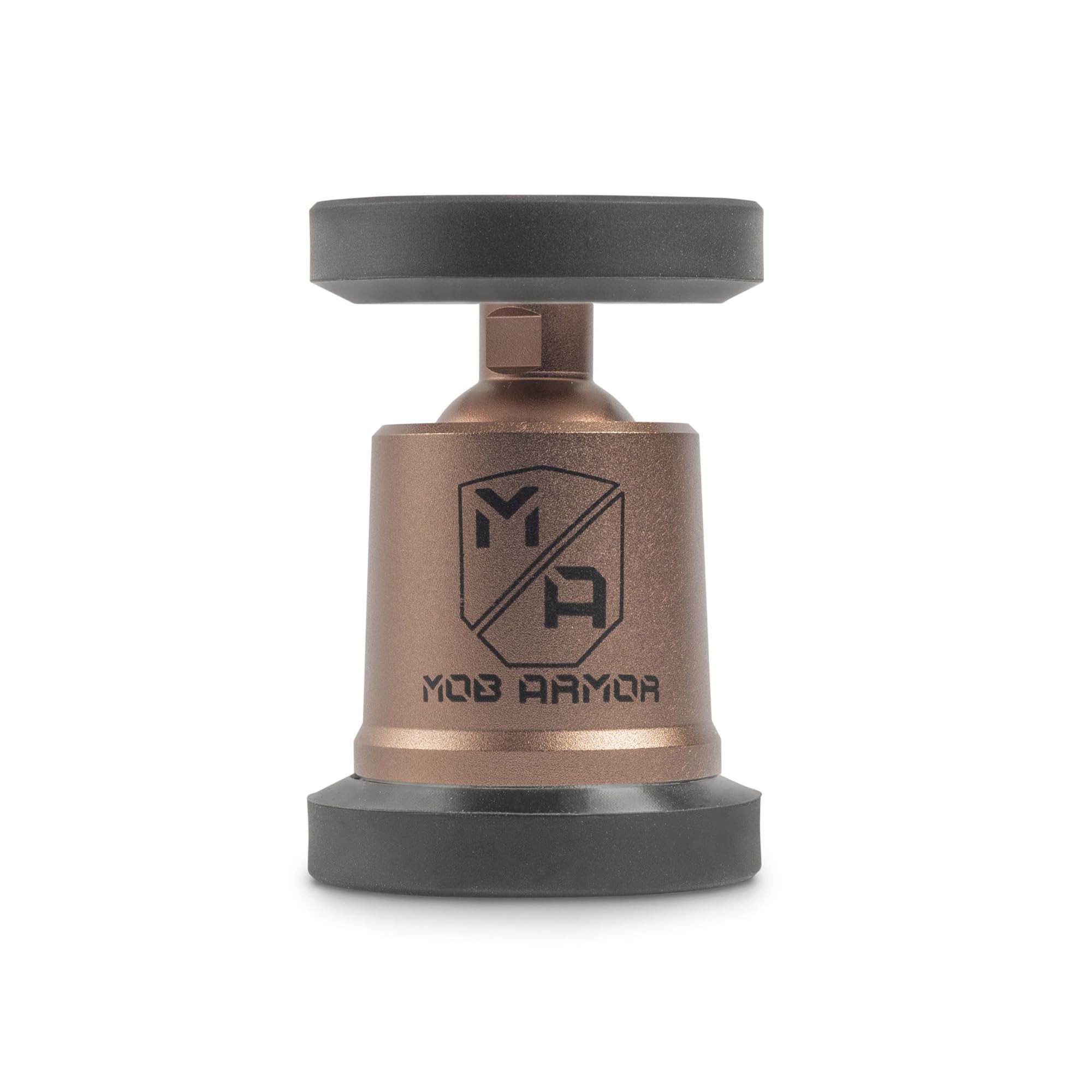 Mob Armor MobNetic Maxx - USA Assembled Magnetic Phone Holder for Car, Magnetic Car Phone Mount, 90-Degree Tilt, 360-Degree Rotation, Aluminum Metal, Compatible with iPhone & Android - Bronze