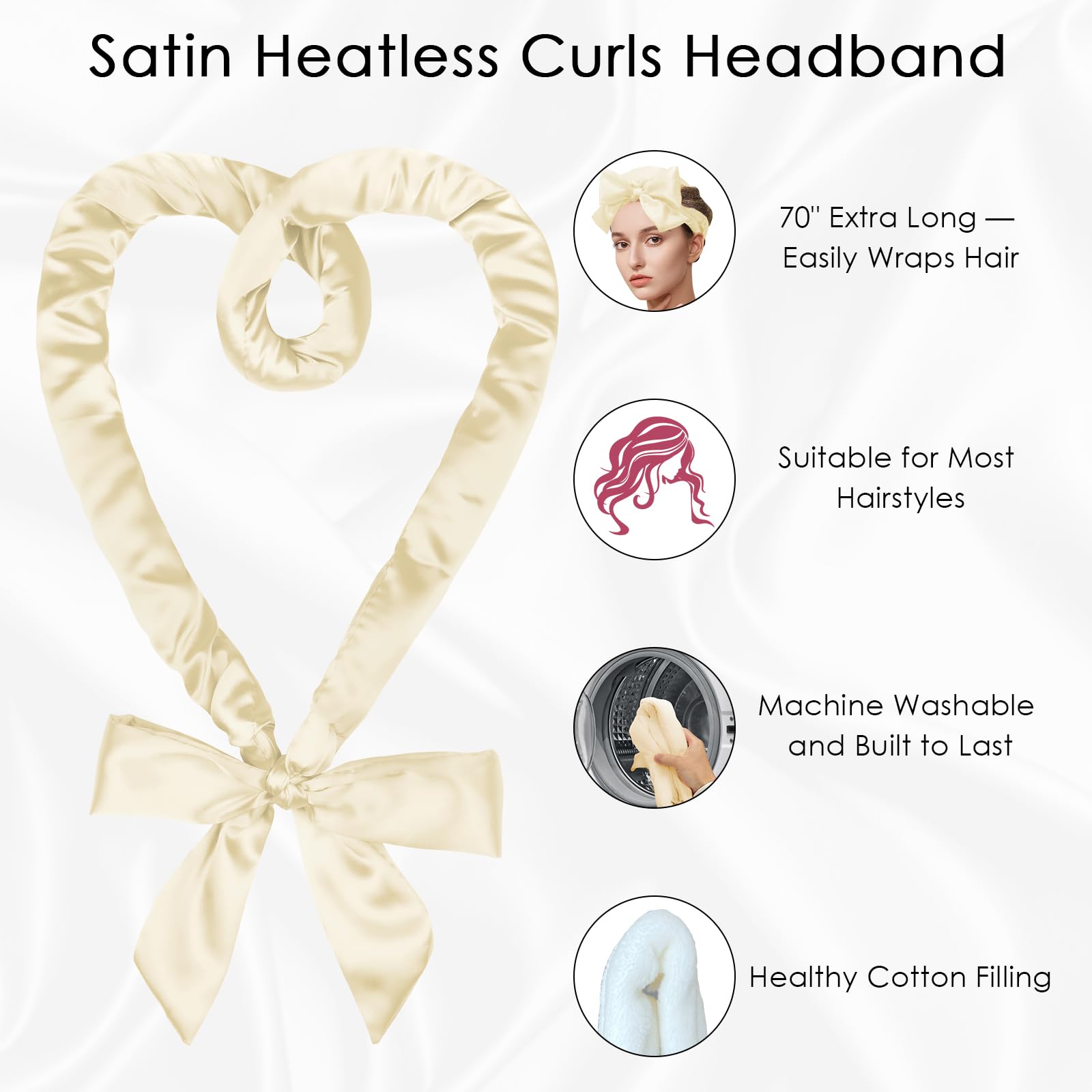 Baolivi Satin Heatless Hair Curlers No Heat - Image 4