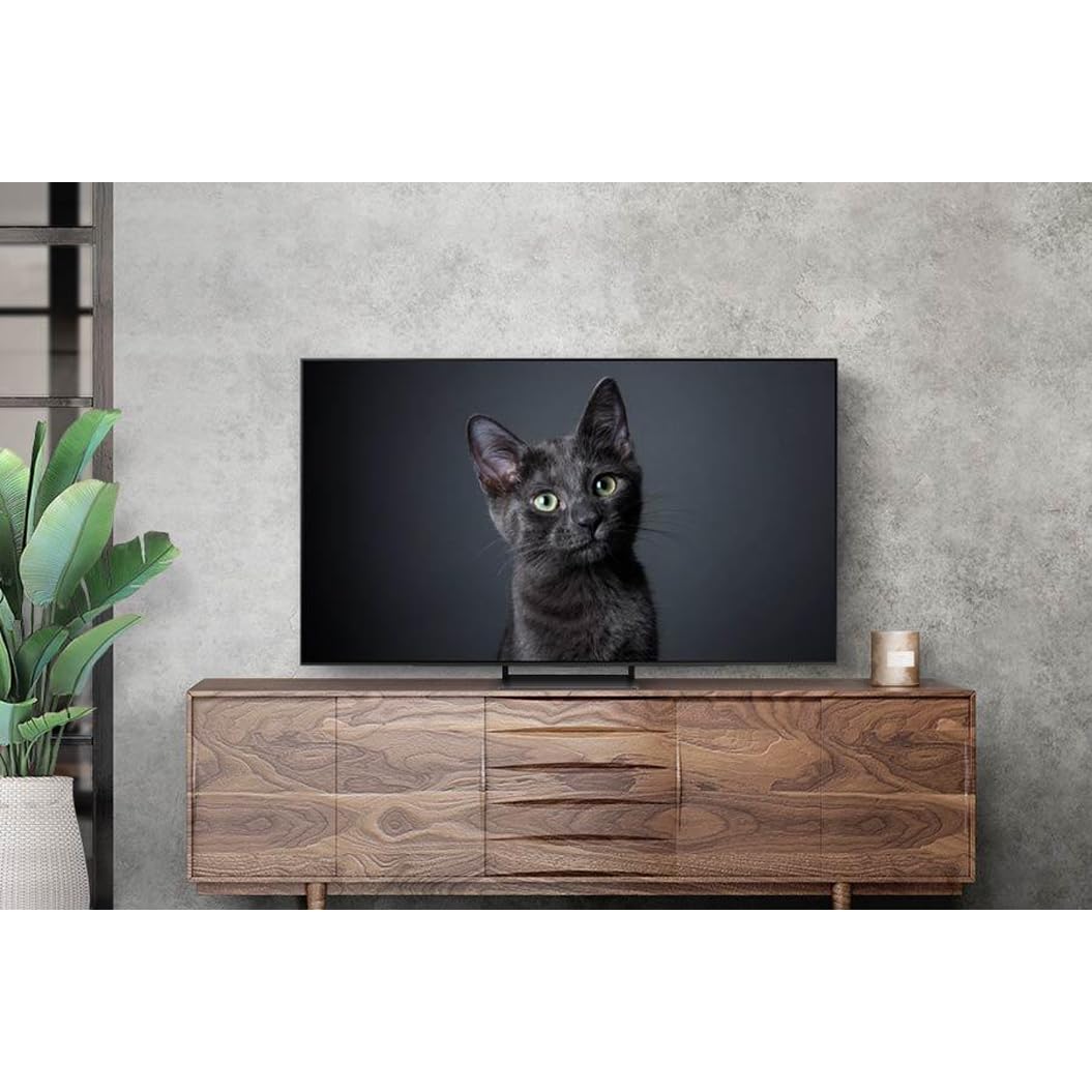 Samsung OLED 4K S90C 55 Zoll Fernseher (GQ55S90CATXZG, Deutsches Modell), Quantum HDR OLED, Neural Quantum Prozessor 4K, LaserSlim Design, Smart TV [2023]