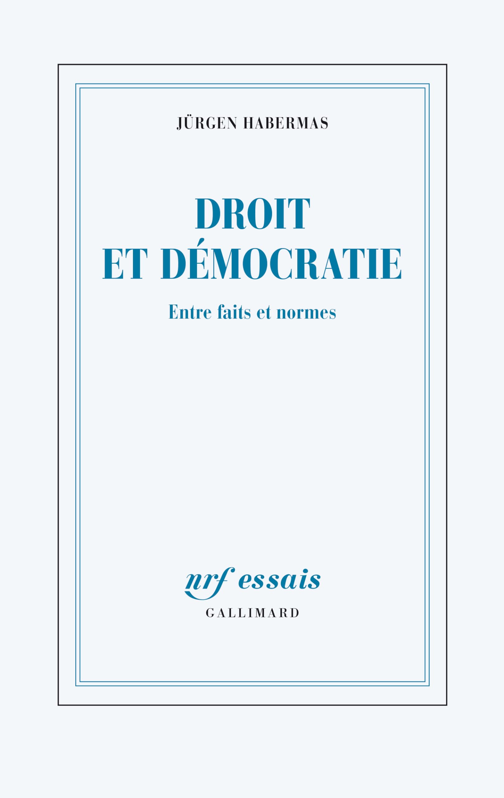 Droit et démocratie: Entre faits et normes