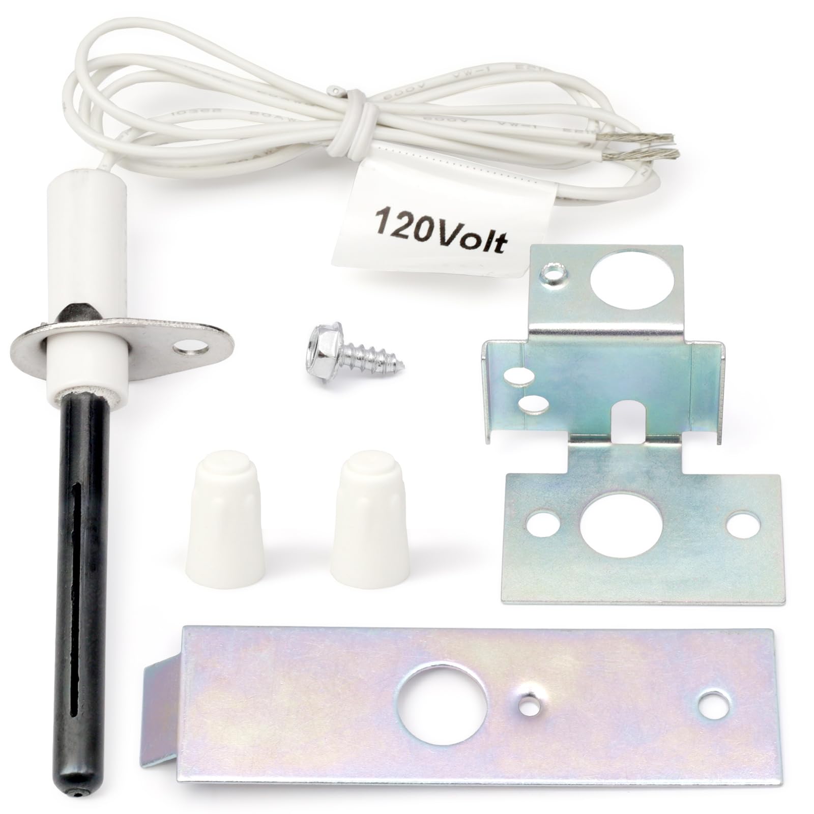 YUXIVCNE 21D64-2 Furnace Hot Surface Ignitors Replacement for White Rodgers Round Silicon Nitride Universal Hot Surface Igniters Kit (SSN2000)