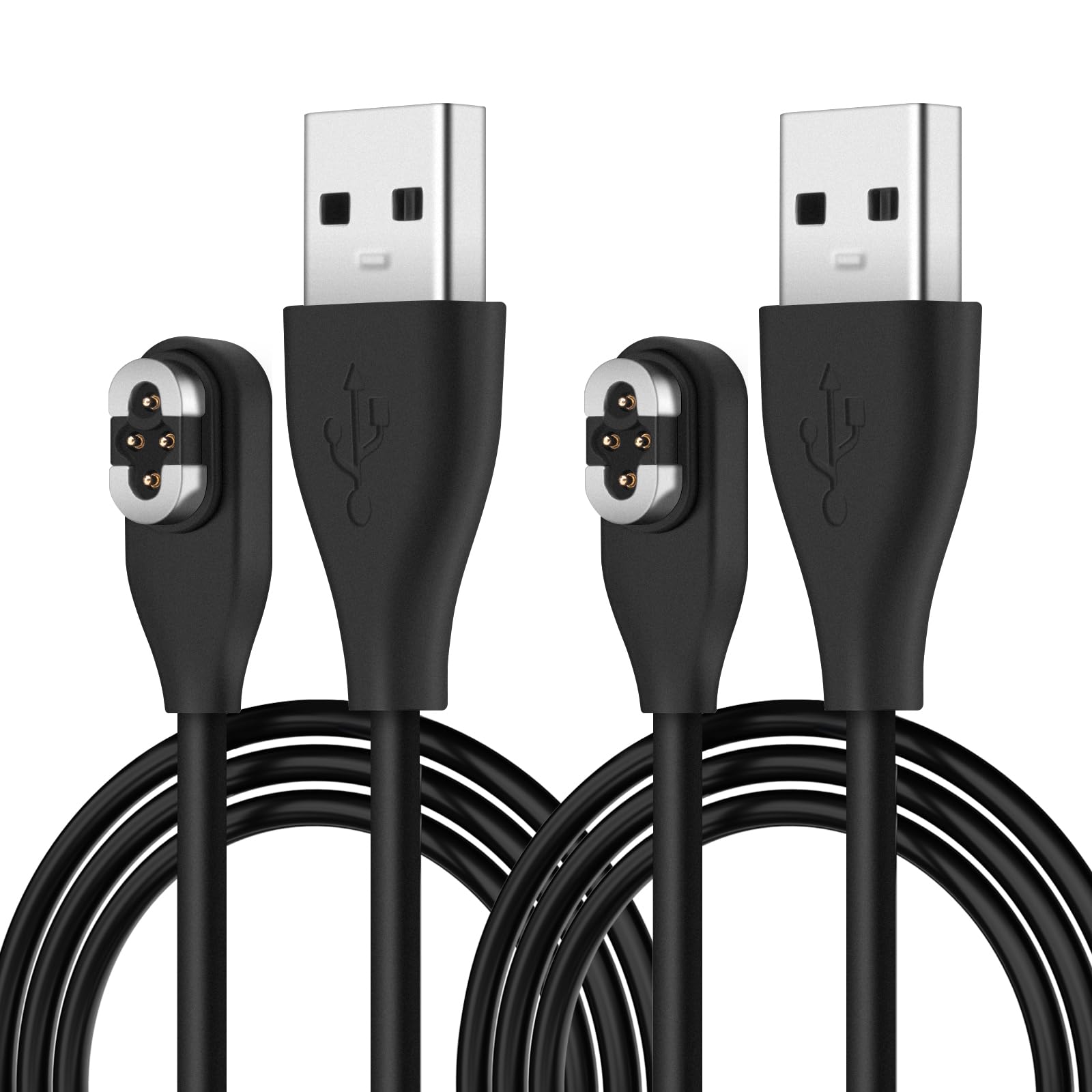 Kabel do ładowania do SHOKZ OpenSwim Pro S710 (2 sztuki), magnetyczny przewód ładowarki USB-A do słuchawek OpenSwim Pro z przewodnictwem kostnym, zamiennik ładowania, 1 m