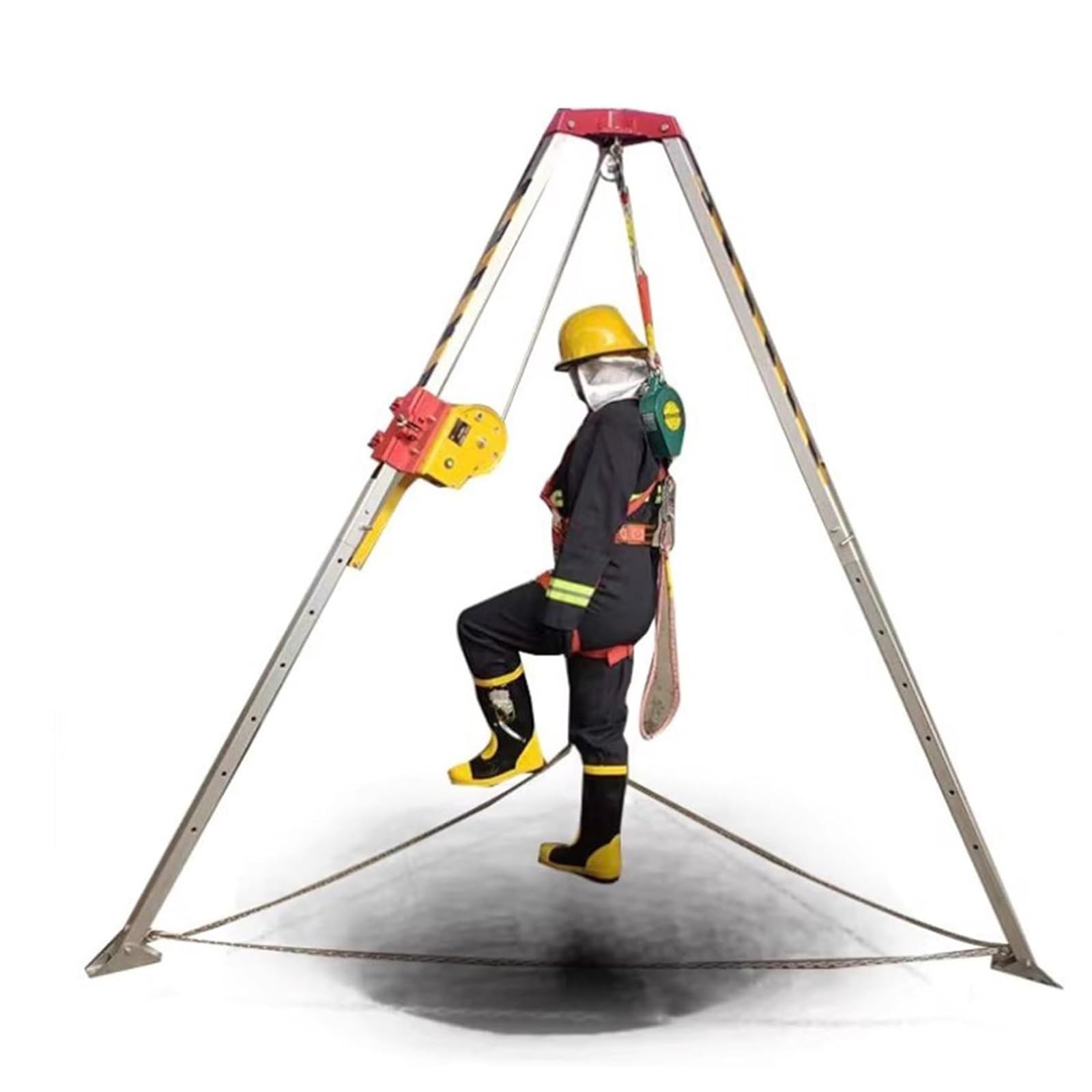 Buy Sewer Manhole Rescue Tripod with Fall Arrester & Safe Belt ...