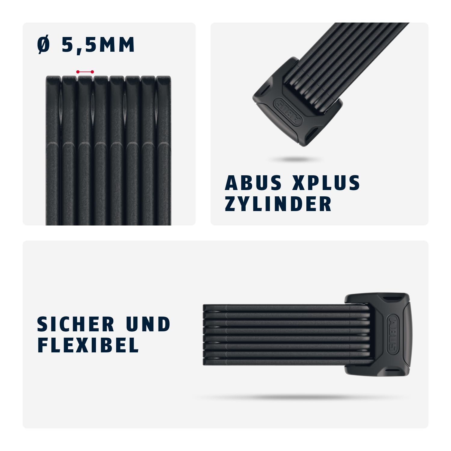 Amazon.com: ABUS Folding Lock Bordo 6000K with SH Lock Bracket