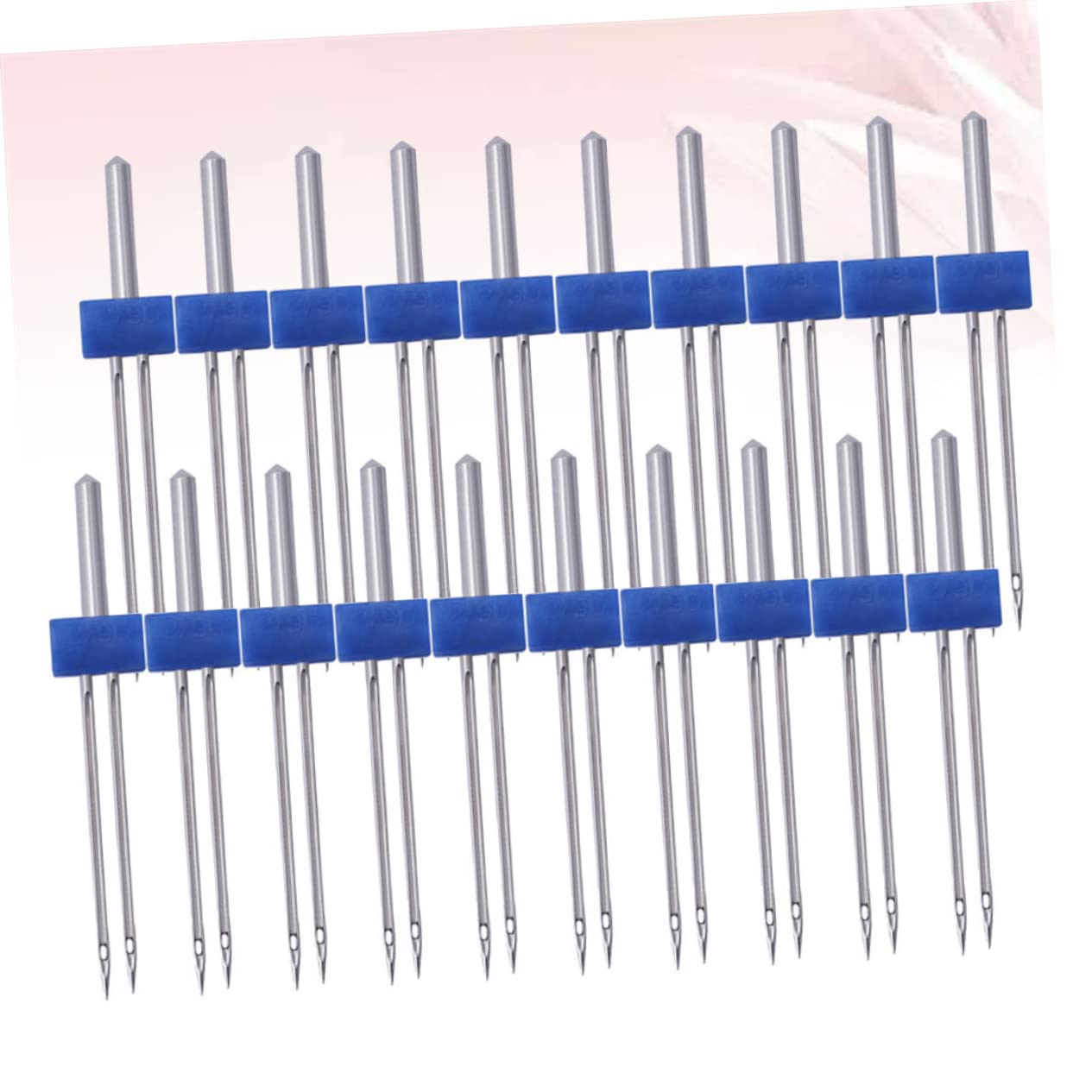 Zwillingsnadel für Nähmaschine 3mm Blau Metall 100 Stück C01-005-00171 | Doppelnadel, 1 Beutel, für Haushaltsnähmaschinen, Elektrische Multifunktions Ausführung