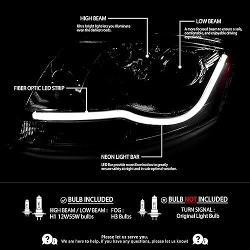 Miniatura 9 de AUTOZENSATION Compatible con Audi TT 1999-2006 con faro halógeno de stock LED Light Bar Smoke Proyector Faros L + R Pair