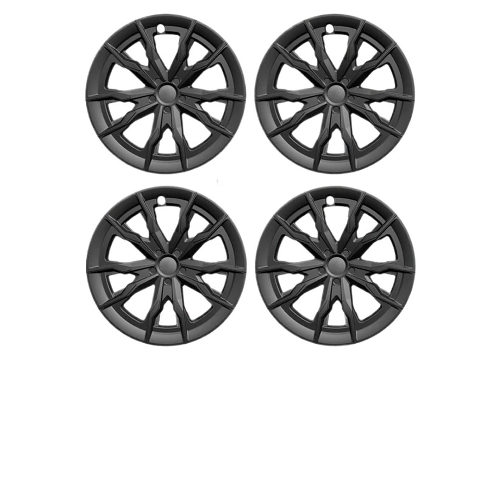 4 Uds. Tapa de Rueda Repuesto 18 Pulgadas tapacubos(Matte Black)