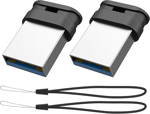 Vansuny Clé USB 3.0 64Go Lot de 2, Mini Clé USB avec Lanière