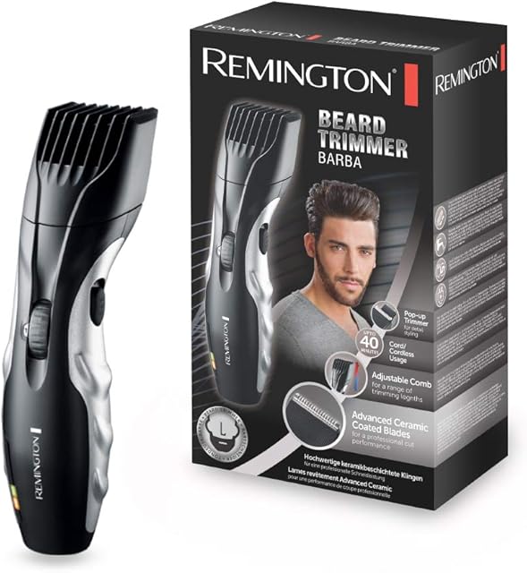 Remington Barba Beard Trimmer, MB320C, Black