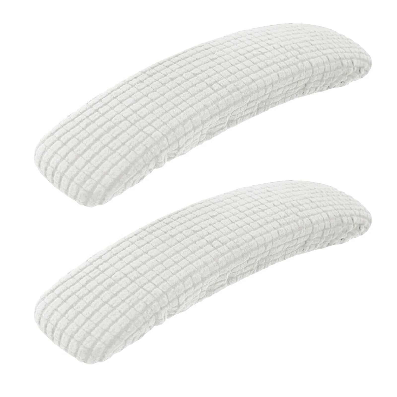 Mlyvax 5 Pairs Office Chair-Arm Cover Dustproof Stretchable Stain Resistant Spandex Stretch Computer Chair Arm Slipcover(White)