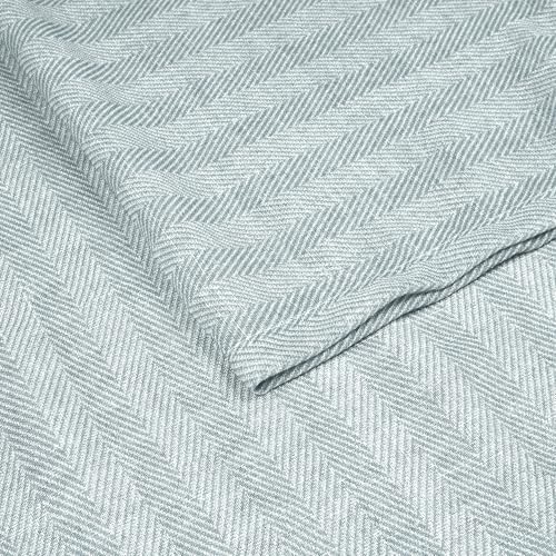 Image of Story@Home Curtains 8 Feet Long Set of 1 | Herringbone Printed | Semi Transparent Net Curtain | Sheer Curtains | Semi Long Door Curtain for Living Room | (118 X 242 Cm, Grey) | Perfect for Home Decor