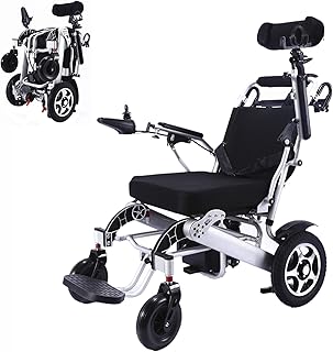 Folding Ultra Lightweight Electric Power Wheelchair, Aluminium Portable Electric Wheelchair, Airline Approved and Air Travel Allowed, Heavy Duty, Mobility Motorized