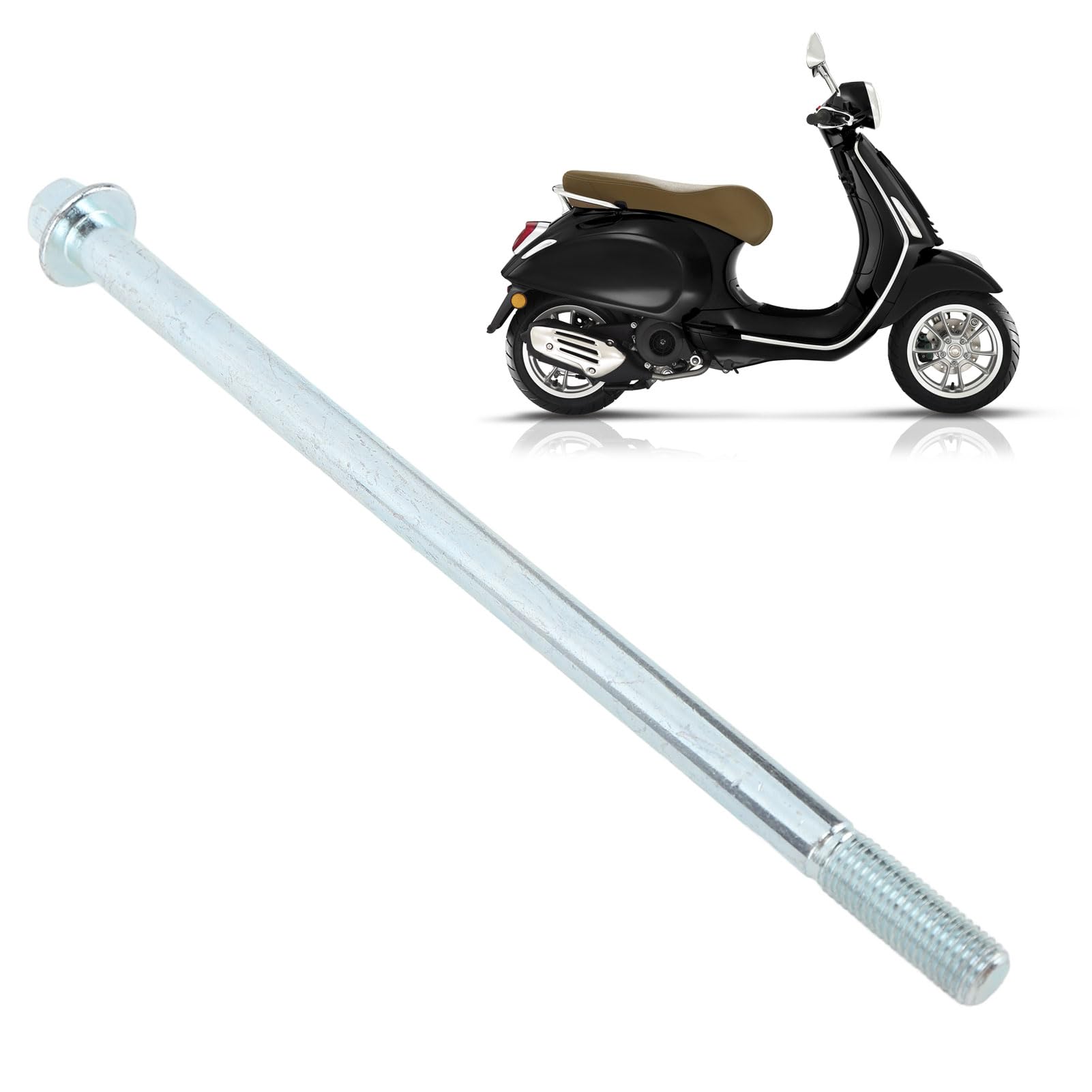 axes de jante de roue arrière, boulon de montage d'essieu de bras oscillant, entretoise d'axes de roue arrière avant pour moto cyclomoteur Scooter Quad Dirt Pit