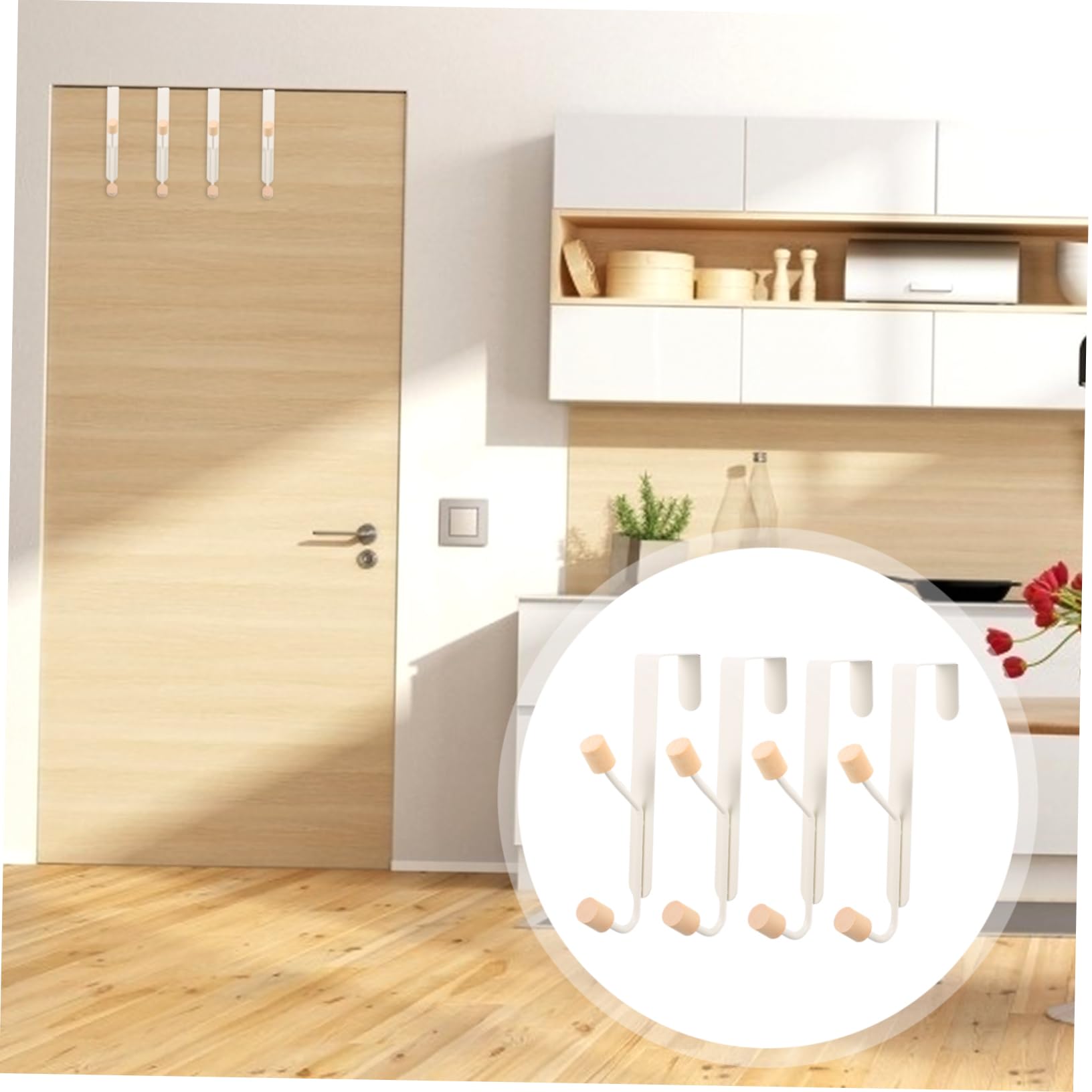 Genérico Toallero12 Piezas Ganchos Dobles Gancho detrás de la Puerta Colgador de Bolsas Perchero Hecho de Metal Ganchos Dobles para la Puerta Ganchos para Colgar la Puerta Clip de Gancho para Colgar