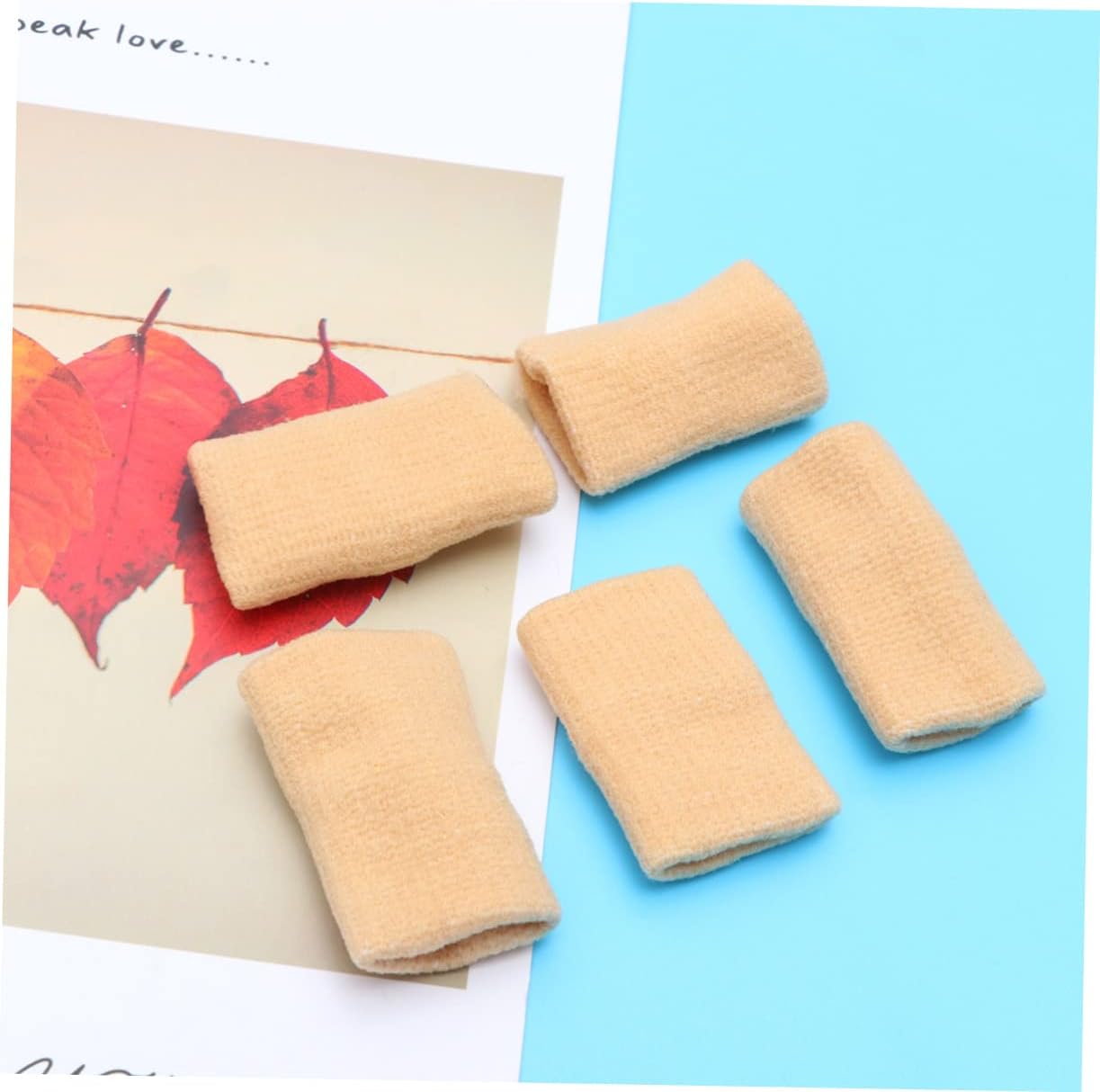 5pcs Slip Finger Cots Blister Prevention Sports Gloves Basketball Finger Guard