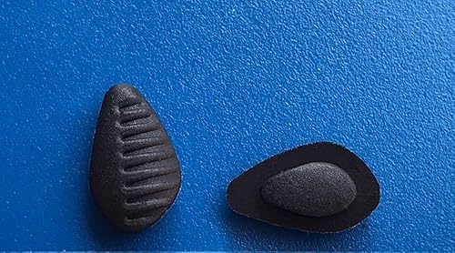 Miniatura 3 de BEHLINE - 2 pares de almohadillas de nariz de silicona suave para la nariz, repuesto para gafas, lentes de sol y lentes (negro)