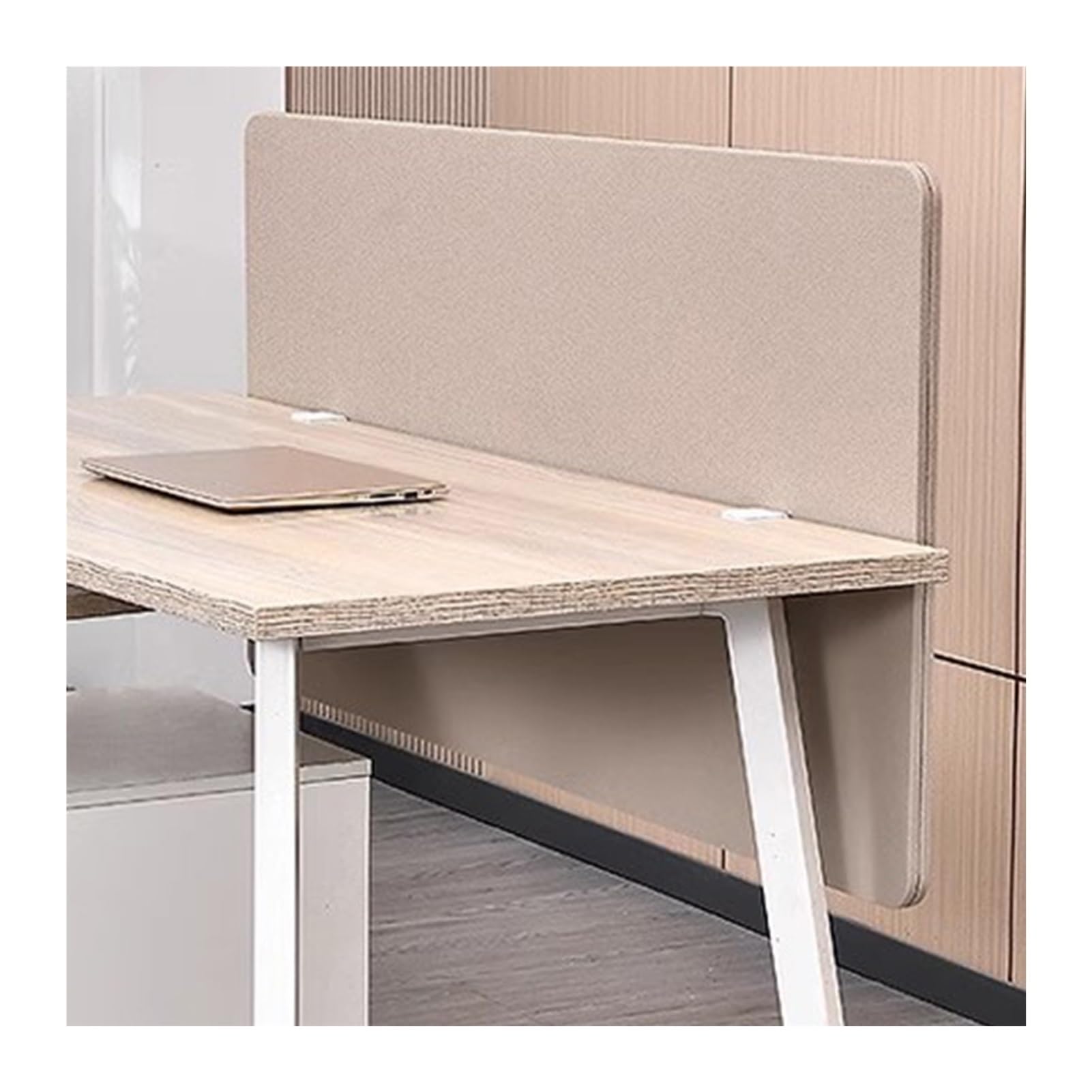 LWJSOCP Desk Partition for Soundproofing and Privacy Acoustic Desk Divider for Noise Reduction Standing Cubicle Desk Partition in Brown 120x60cm/2pcs