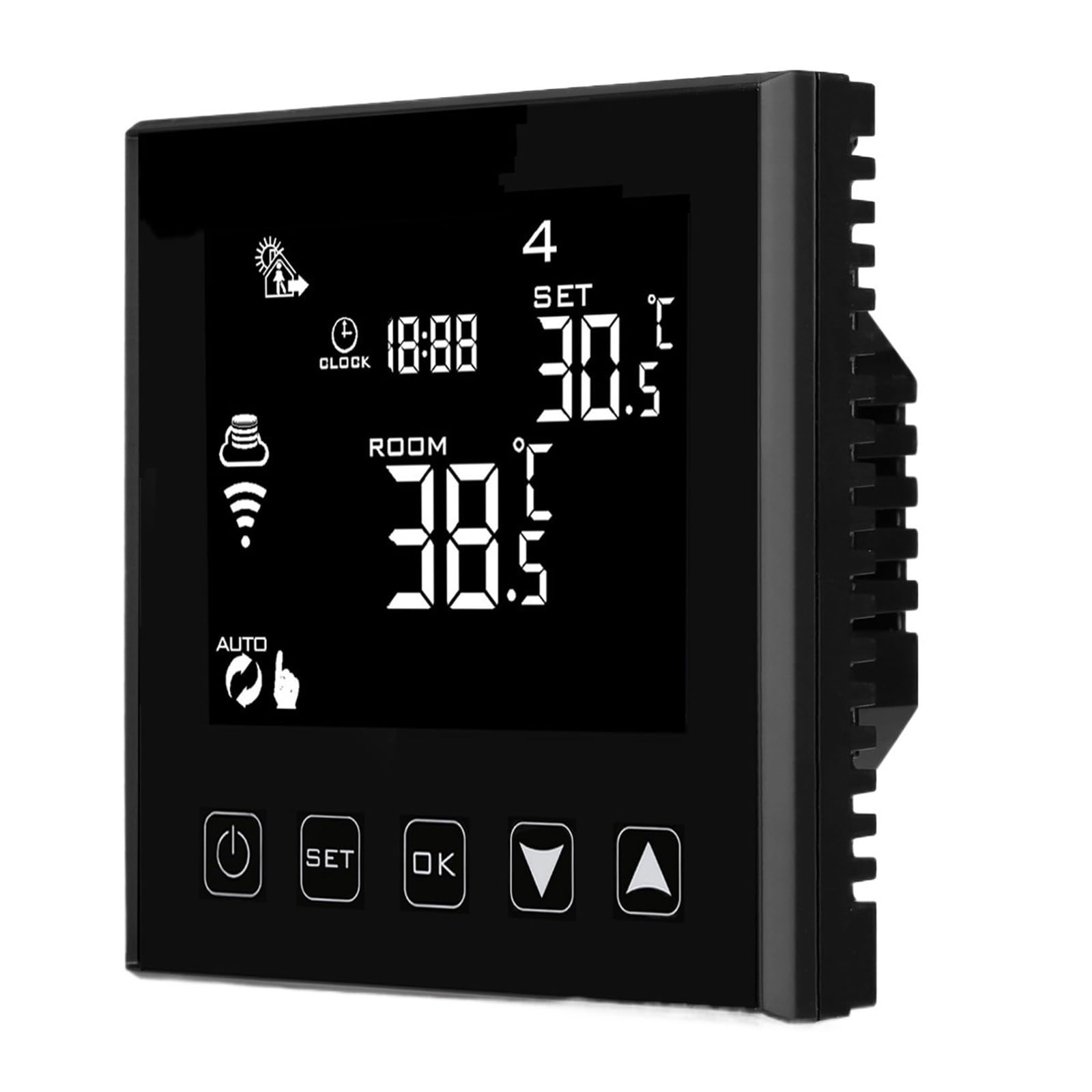 Termostat, Termometr Wewnętrzny Higrometr Cyfrowy Termostat WiFi Do Centralnej Klimatyzacji Regulator Temperatury W Pomieszczeniu Chłodzenie Ogrzewanie
