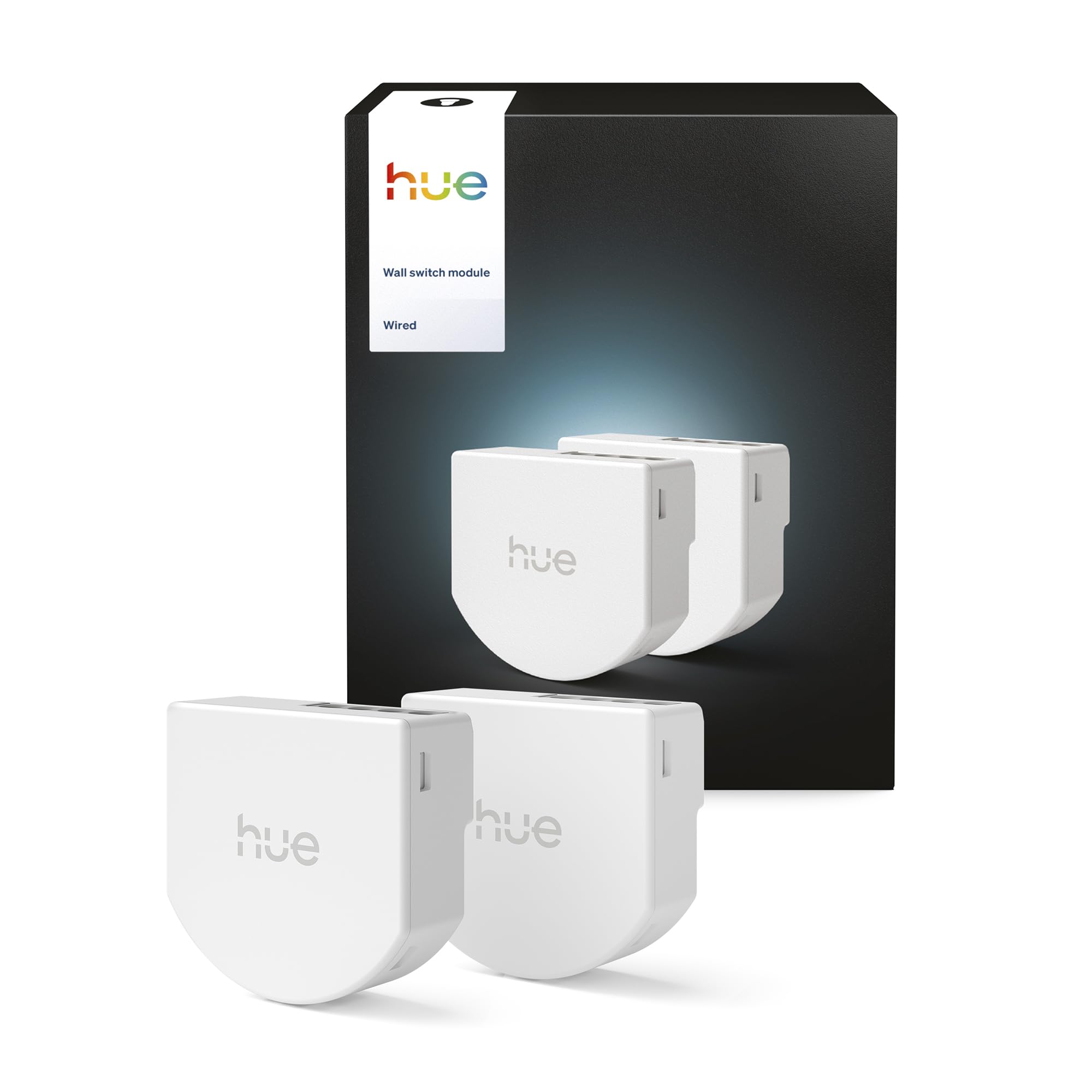 Philips Hue White Wired Wall Switch, 2 Pack,