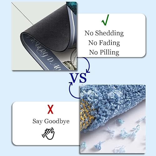 Miniatura 4 de Underwater Wild Turtle - Alfombra de baño súper absorbente de secado rápido, parte inferior de goma antideslizante, fácil de limpiar, alfombras de