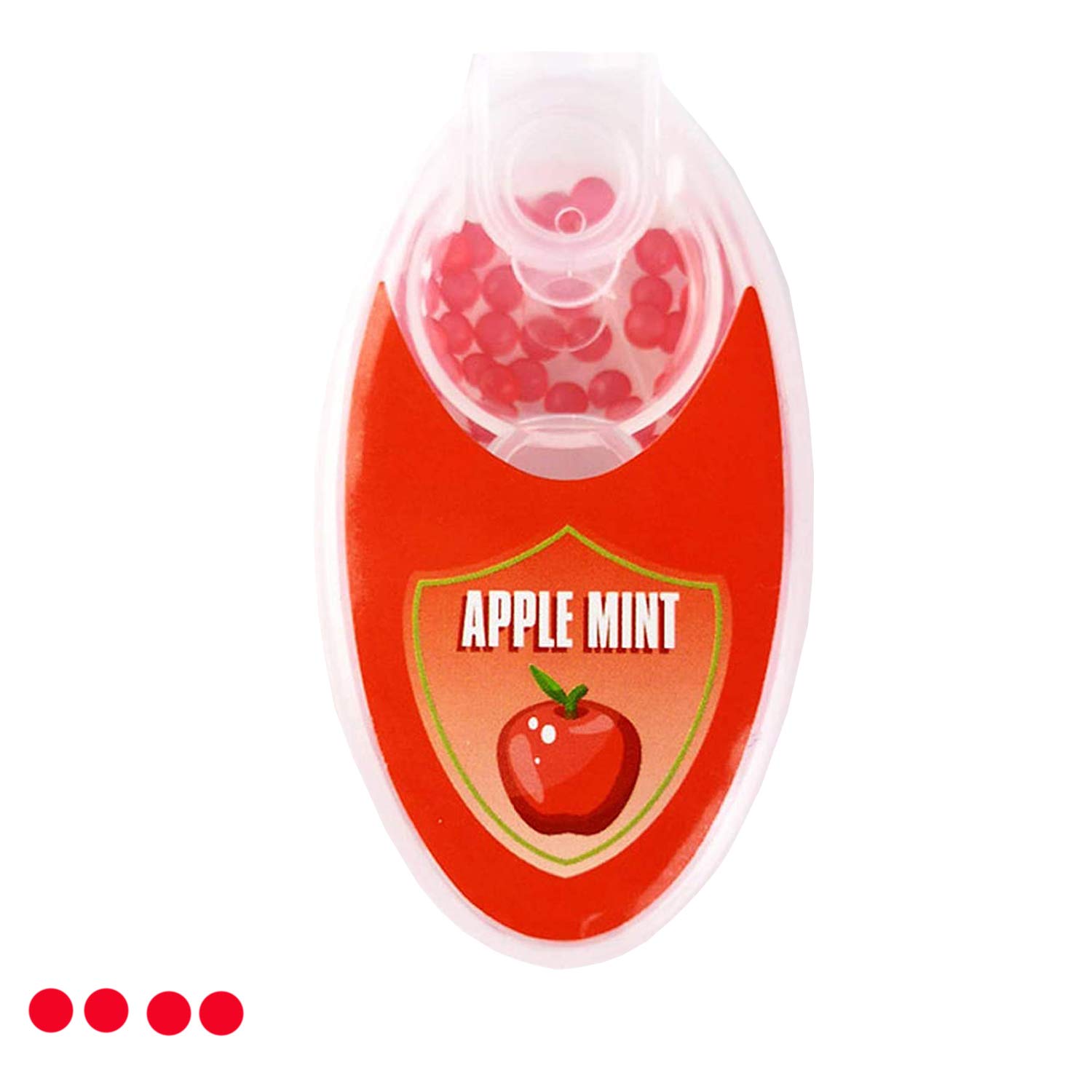 Menthol Cigarette Crush Balls, 100PCS Portable Mini Mint, Aroma Capsules, Ball Shape Explosion Beads for DIY, Many Flavours Available Menthol Filters, Capsule Cigarette Fresh Breath(Apple Mint)