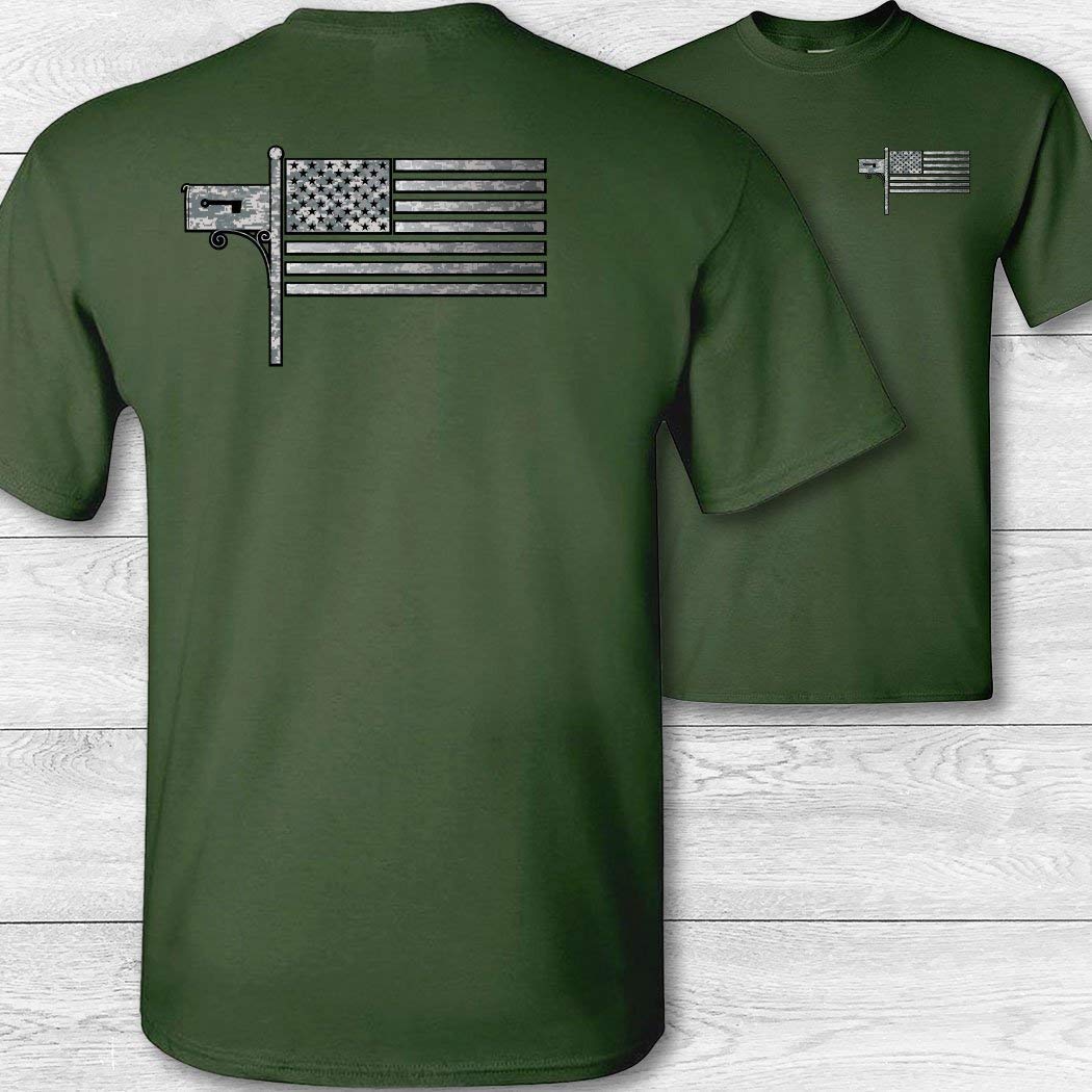 Postal Worker American Flag Mail Carrier Short Sleeve Tee Shirt