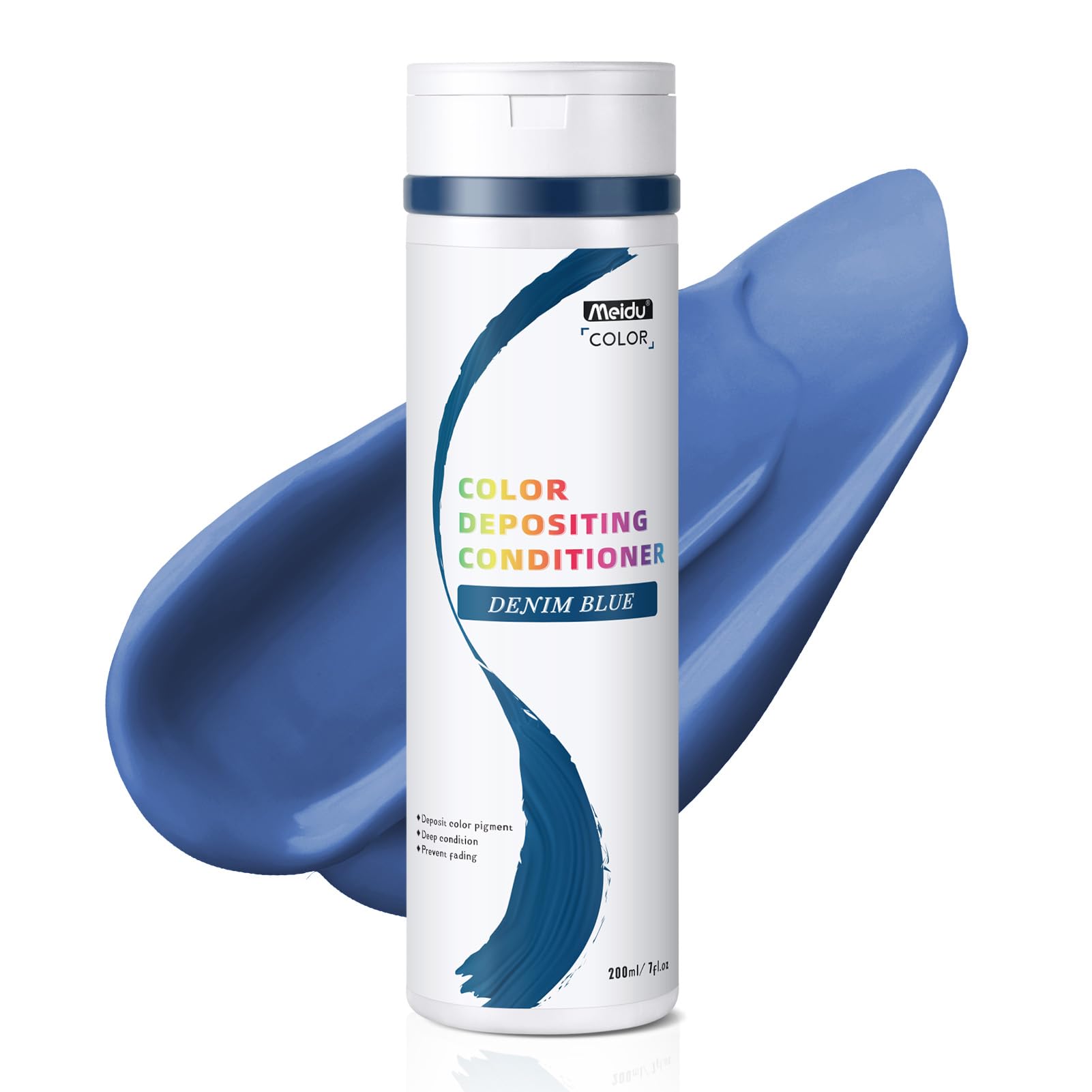 Semi-permanent Hair Color Shampoo, 7-Oz Color Depositing Conditioner, Temporary Hair Color Dye for Women & Men, Prevent Fading