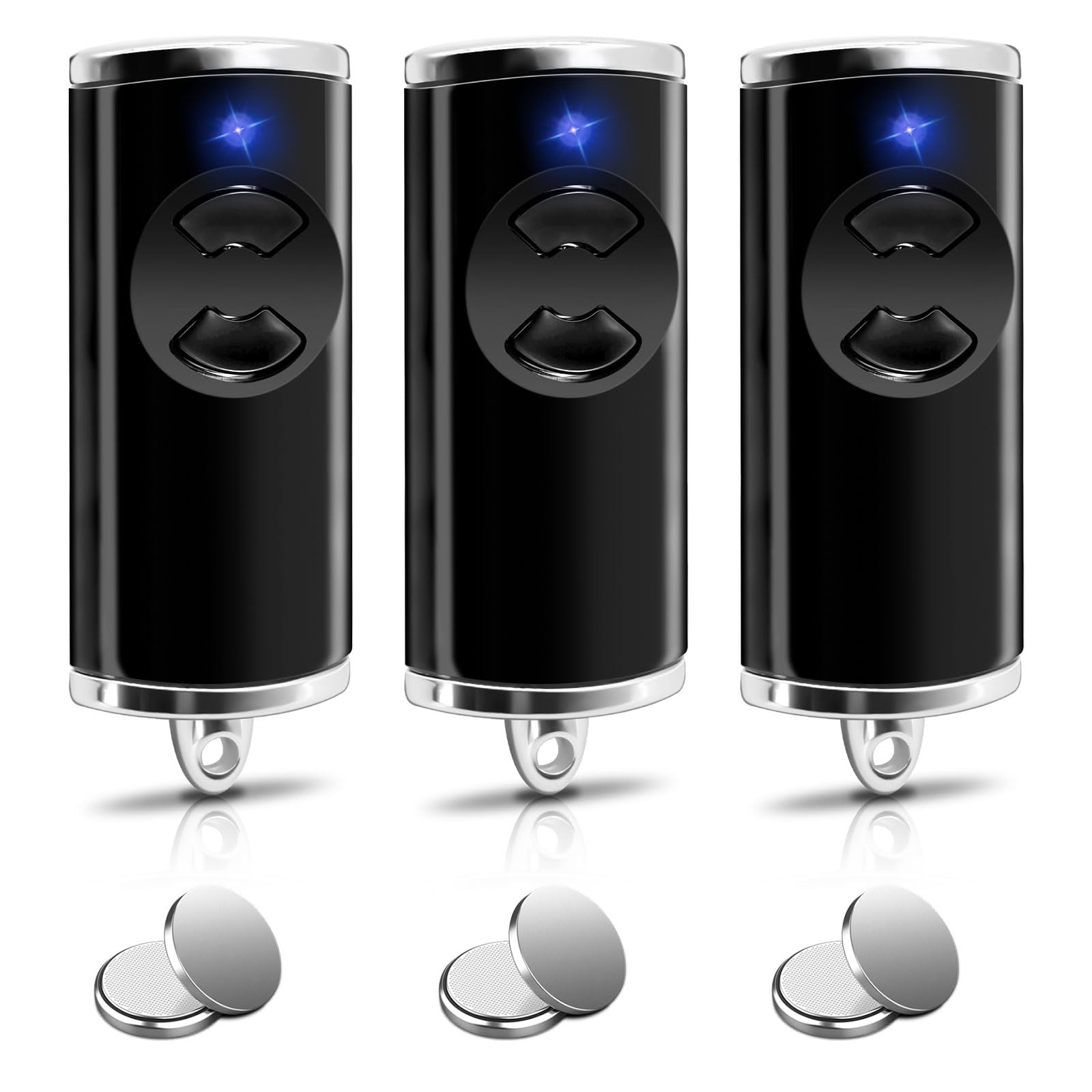868,3 MHz Telecommande Portail pour HSE4 BS, Bip Portail Porte De Garage Compatible avec HSE-4-868-BS, HSE2-868-BS, HS4-868-BS, HS1-868-BS, HSS4-868-BS, HSP4-868-BS (2PCS-3 Canaux)