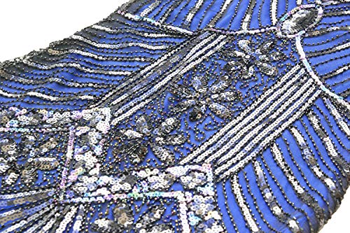 Image of Women 1920s Gatsby Vintage Sequin Flapper Fringe Party Plus Dress with 20s Accessories Set