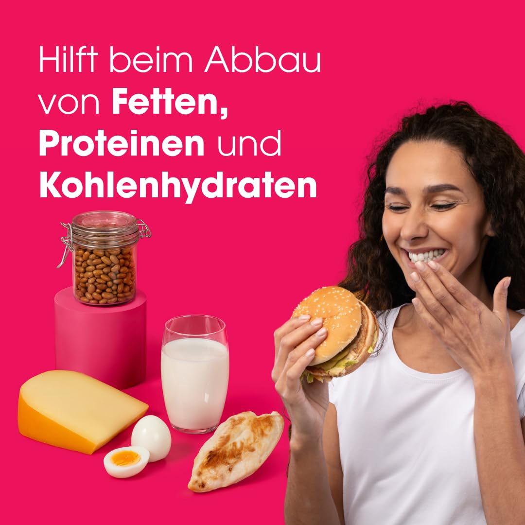 Intoleran Enzymix Verdauungsenzyme – 108 Kapseln | Vollspektrum-Verdauungsenzyme, Spaltet Proteine, Fette, Kohlenhydrate (einschließlich FODMAPs) und Laktose auf