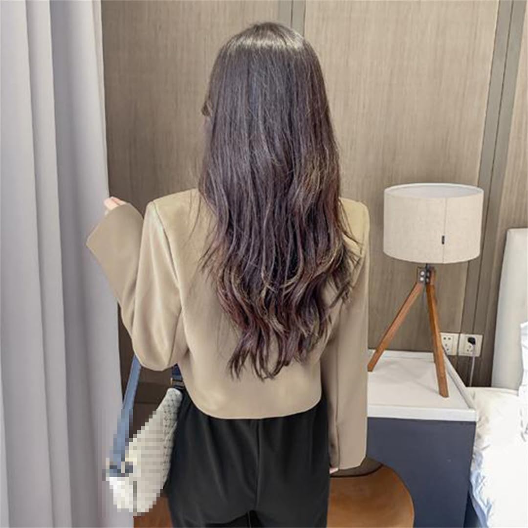 Giacca Da Abito Stile Coreano Da Donna Tinta Unita Giacca Semplice A Bottone Singolo