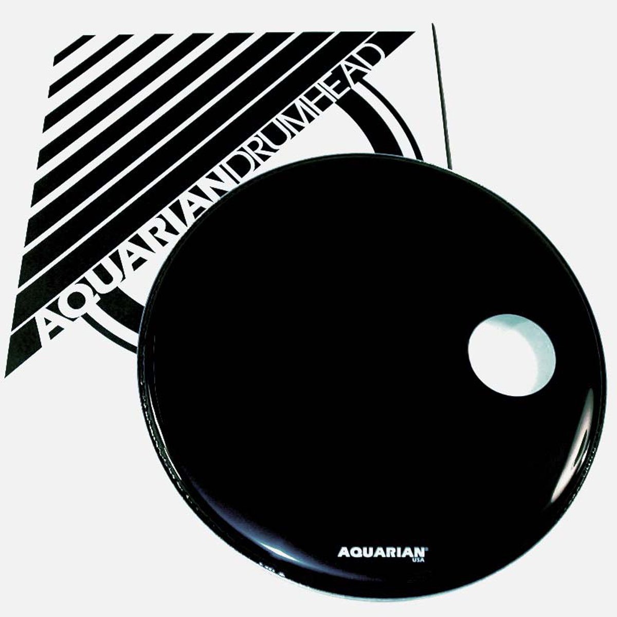 AQUARIAN DRUMHEADS SMPTCC18BBK Ported Series - 18 inch Bass Drumhead - Black