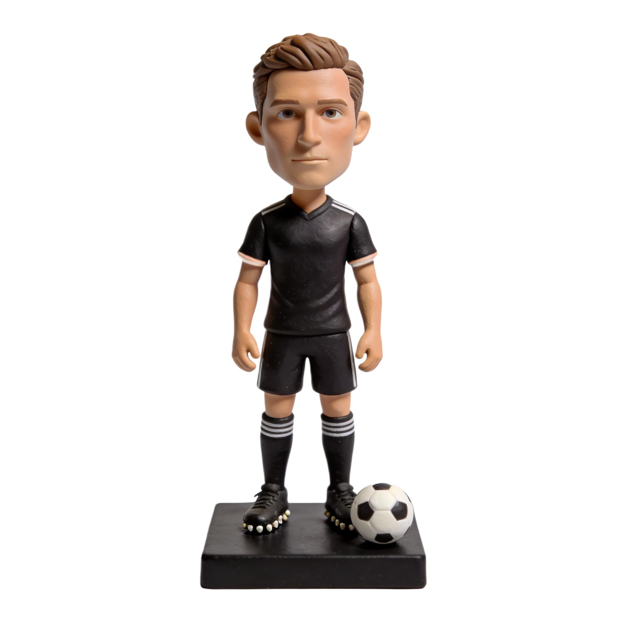 Figura 3D personalizada de jugador de fútbol de la foto, estatua de cuerpo completo hecha a mano de arcilla polimérica, figura de atleta de fútbol, regalo de cumpleaños, decoración de escritorio de