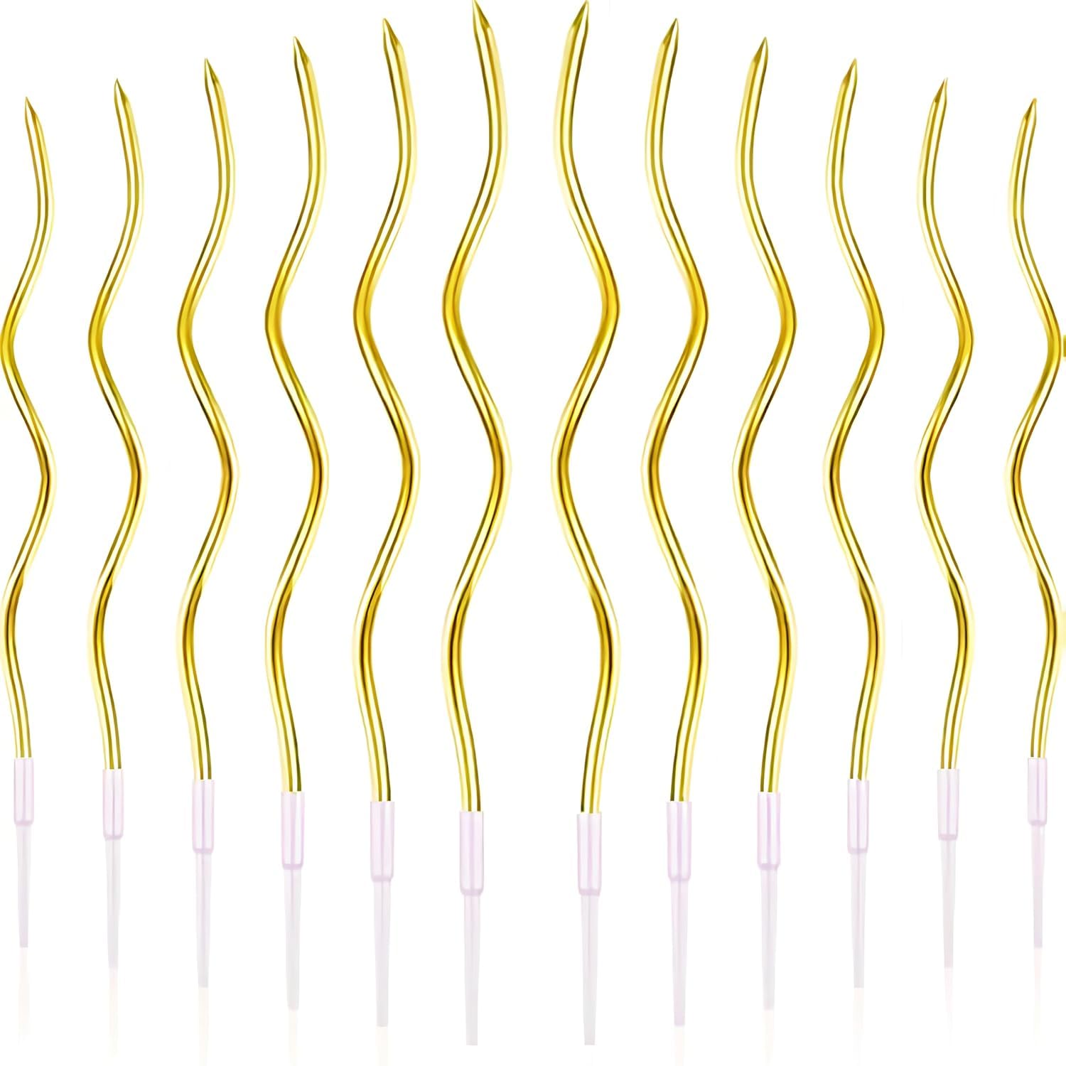 Spiral Candles: Elegant Cake Decor & Party Lights -4 Spiral Candles: Elegant Cake Decor & Party Lights -4