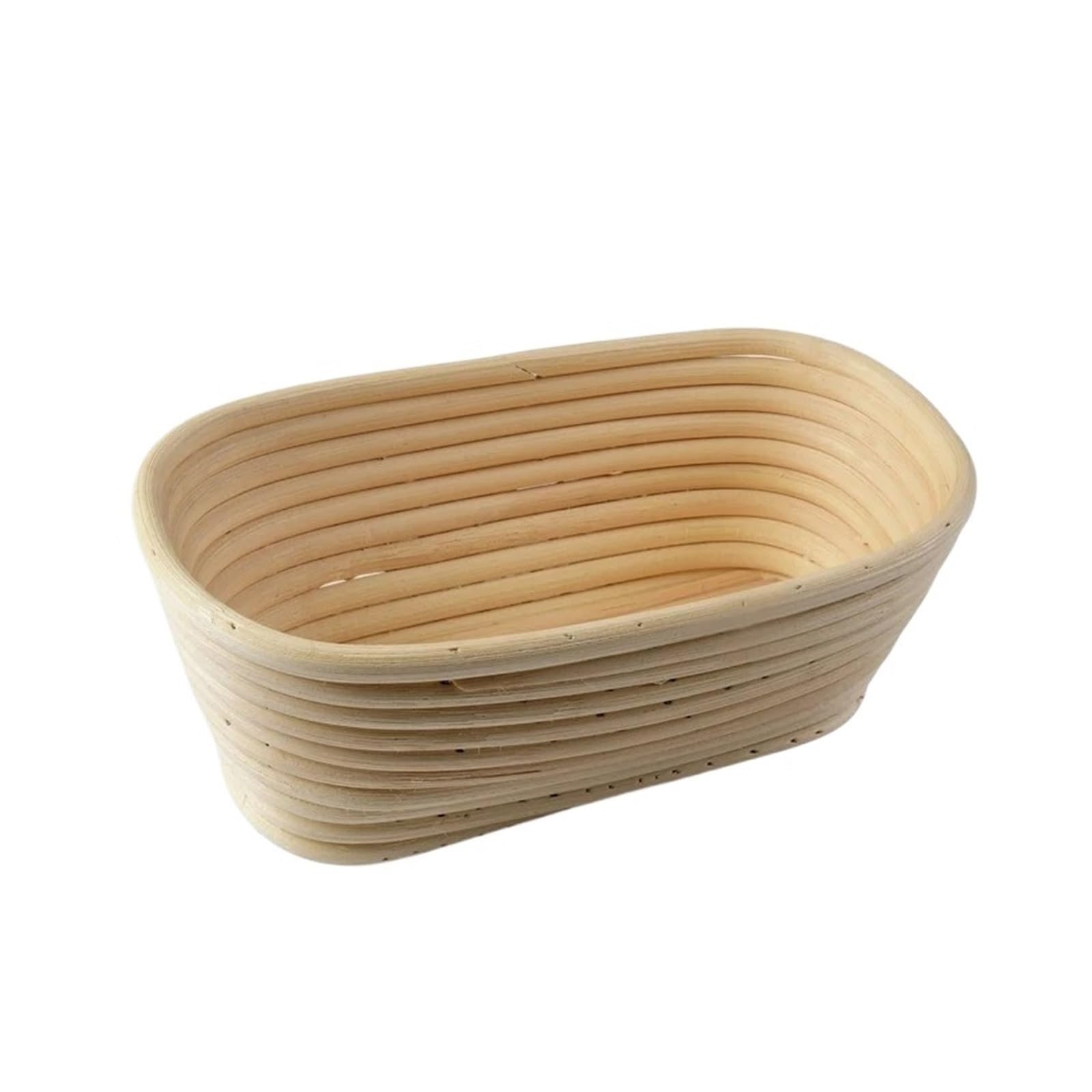 bread proofing basket, 1pcs Oval/Circle/Triangle Rattan Wicker Dough Fermentation Bread Basket Kitchen Tool For(Oval 21x15x8cm)
