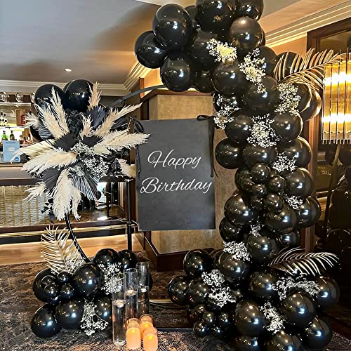 Joyypop Black Balloons 100 Pcs Black Party Latex Balloons 12 Inch Black Latex Balloons For Graduation Birthday Anniversary New Years Engagement Party Decorations #TOP4