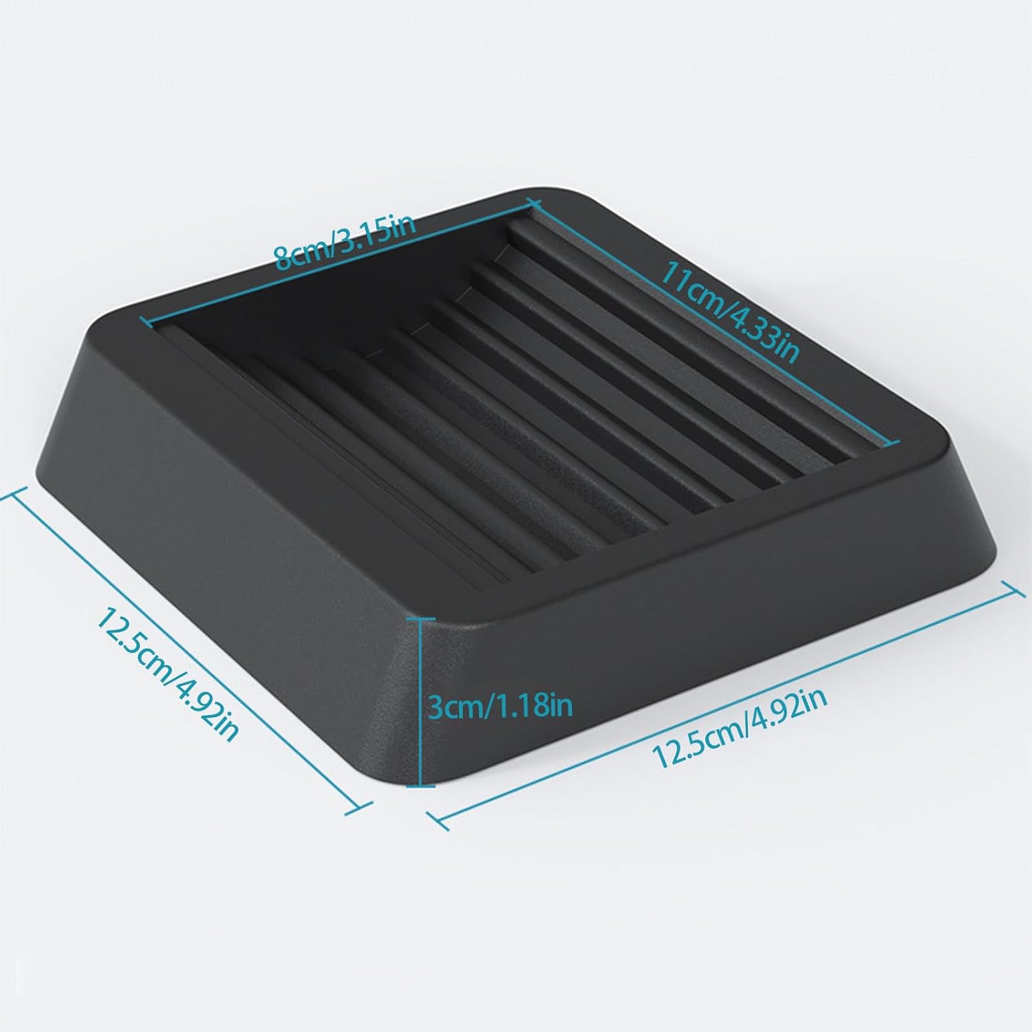 12.5CM Not Slip Furniture Pad Not Skid Floor Protectors Quiet Strong Casters Simple Installation for Chair Wheel Floor Defense Pad for Chair Wheel