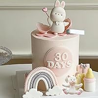 Vista 6 de Molde de silicona de conejo de Pascua, orejas de conejo, moldes de fondant de chocolate para decoración de pasteles, decoración de cupcakes, pasta