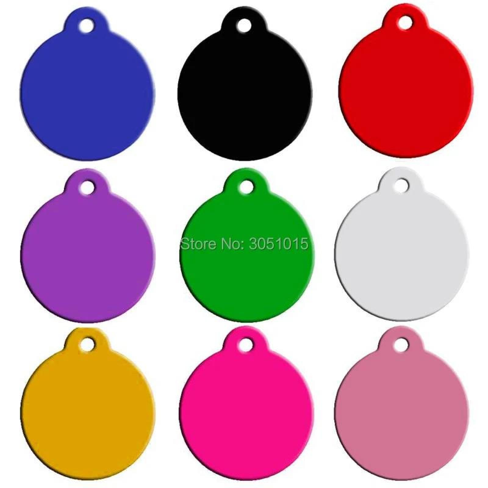 100 Uds. Personalizado Anti-Pérdida Nombre De Perro Gato Número De Teléfono Etiqueta DIY Placa De Identificación Personalizada Grabada En Blanco Tarjeta De Identificación De Mascota,Rosa Rojo,35X