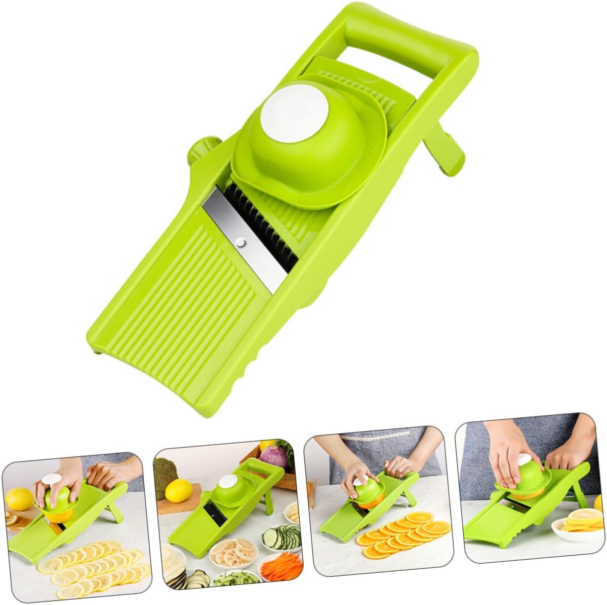 TIDTALEO Multipurpose Vegetable Slicer Ergonomic Design Efficient Hand-push Potato Grater for Kitchen Use Compact and Space-saving Green Vegetable Chopper for Home and Restaurants