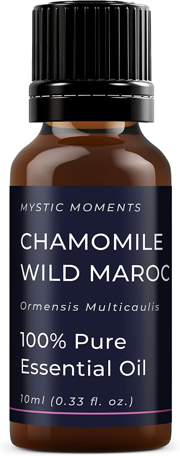 Mystic Moments | Chamomile Wild Maroc Essential Oil 10ml | Ormenis multicaulis | Warm Herbal Floral Aroma for Relaxation & Calming Home Ambience