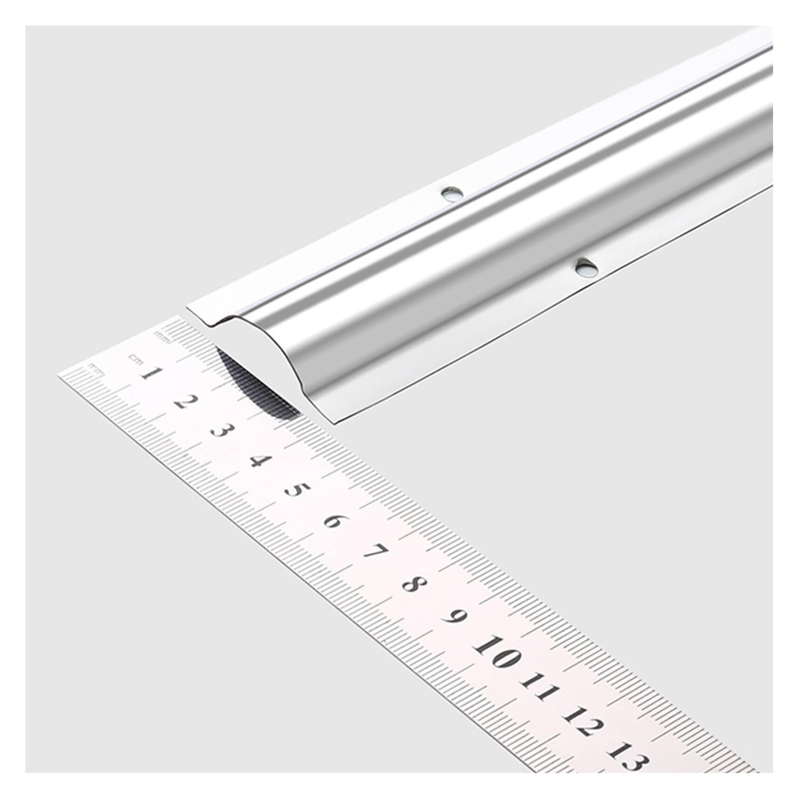 kabelkanal 4 cm Metall-Kabelkanal for Den Außenbereich, Halbrunde Silberne Kabelrinne for Schutz Von Kabeln, Abdeckung for Die Verlängerung(L 1x2m)