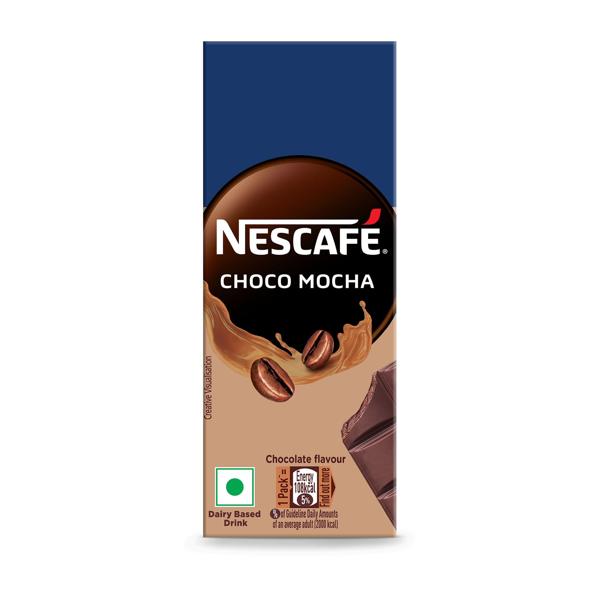 Nescafe Ready to Drink Choco Mocha Cold Coffee - Flavoured Milk, 180 ml Tetra Pack, Liquid-image-28