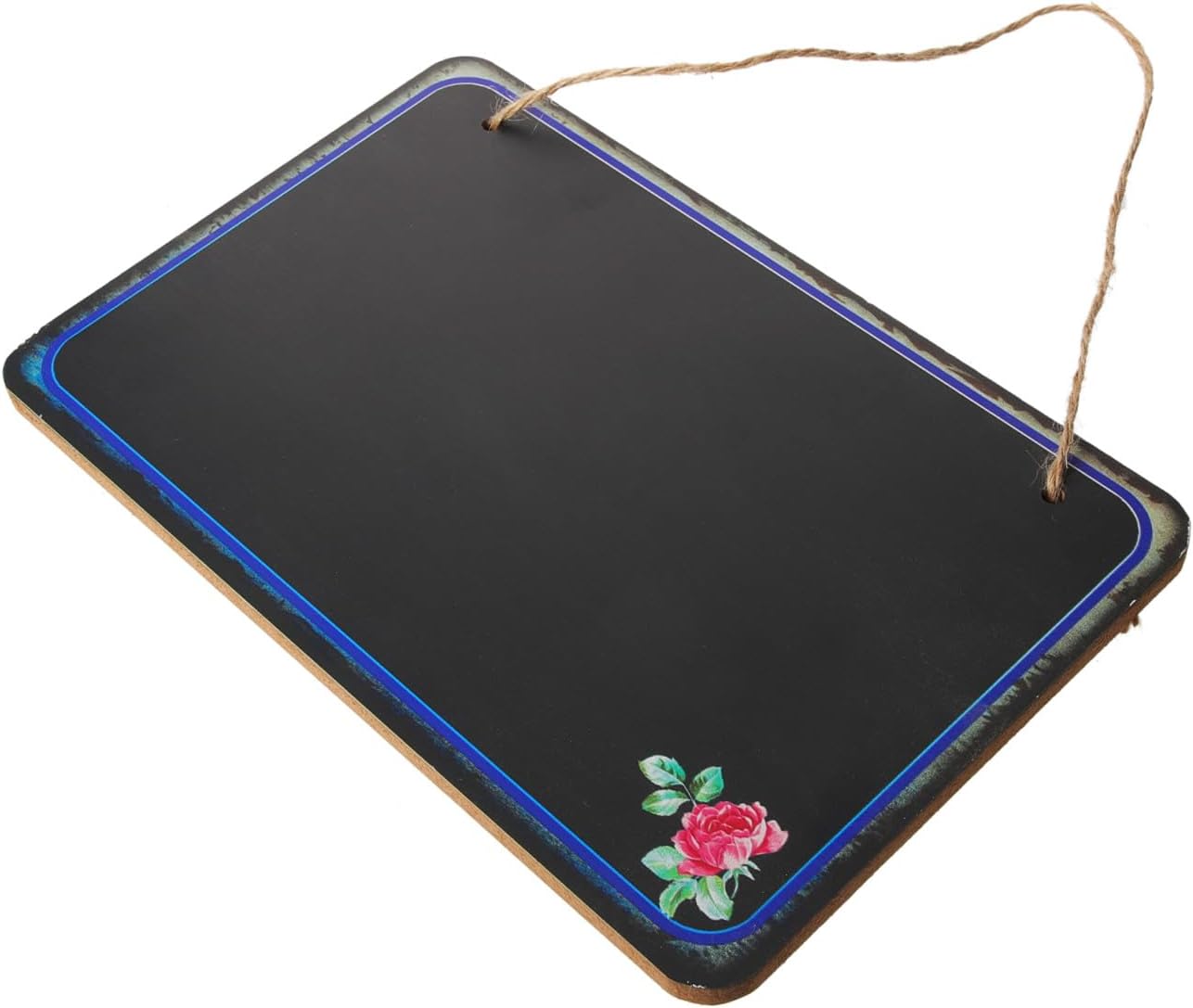 Decorative Single-Sided Chalkboard Message Board Hanging Wall Memo Board for Restaurant and Café Reusable Reminder Notice for Office and Home Use Style