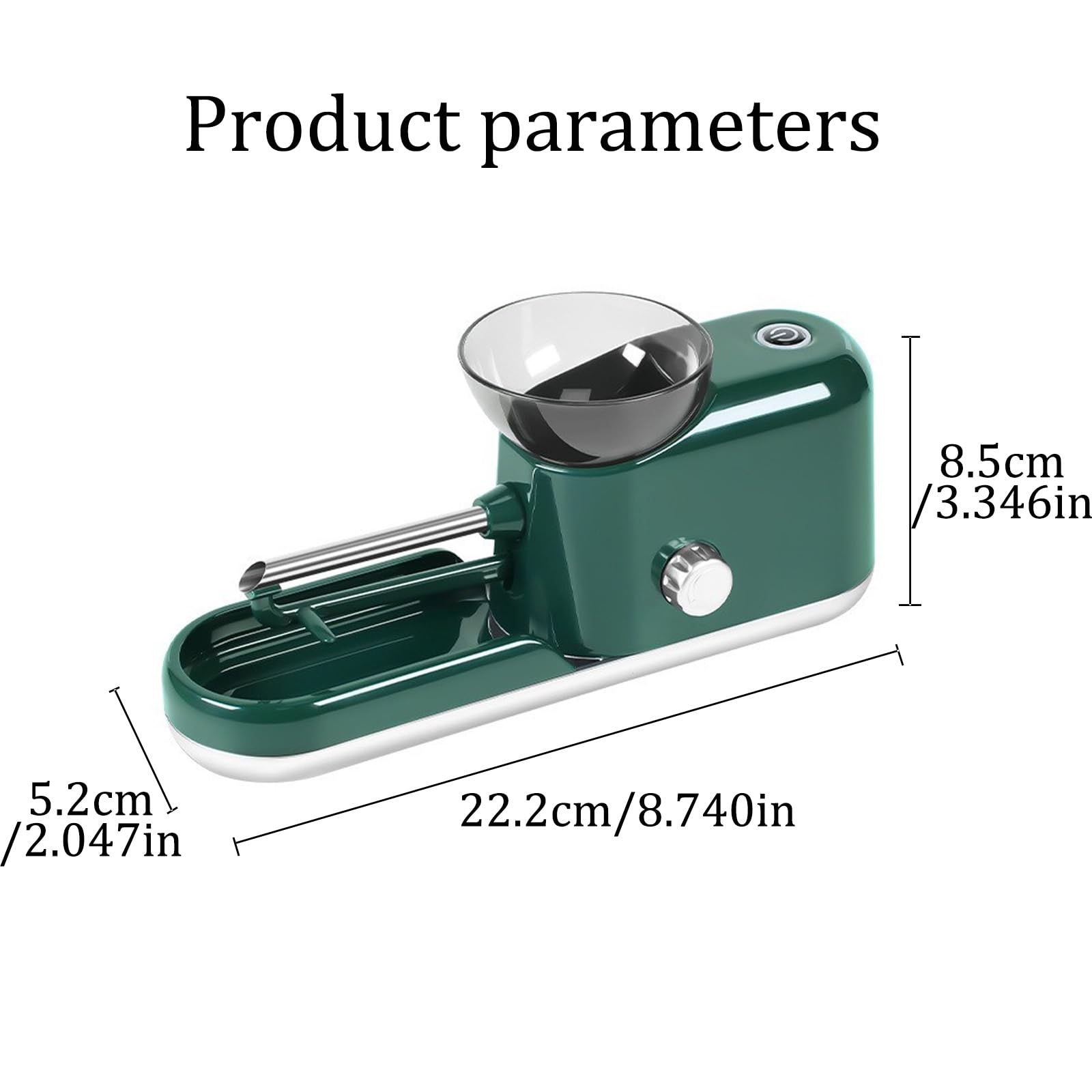 Automatico Della Sigaretta Del Rullo Del Tabacco Delle Macchine di Riempimento Della,Macchinetta Riempitubi Elettrica,Tubo di Sigaretta da 8 mm/6.5 mm,Adatto per i Fumatori da Usare(Color:Verde)