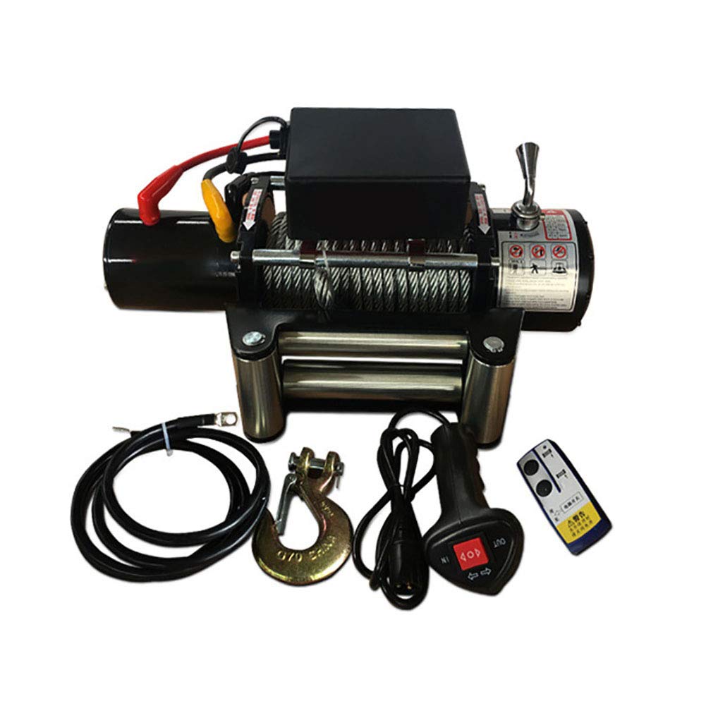 Buy 12V Steel Cable Electric Winch 4000 lb Load Capacity, Electric ATV