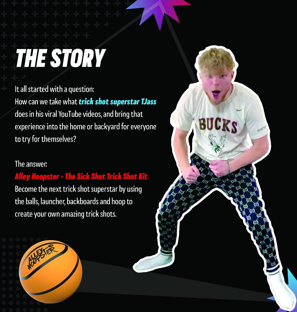 Buy Alley Hoopster Trick Shot Challenge Game, Fun at Home Game & Gifts