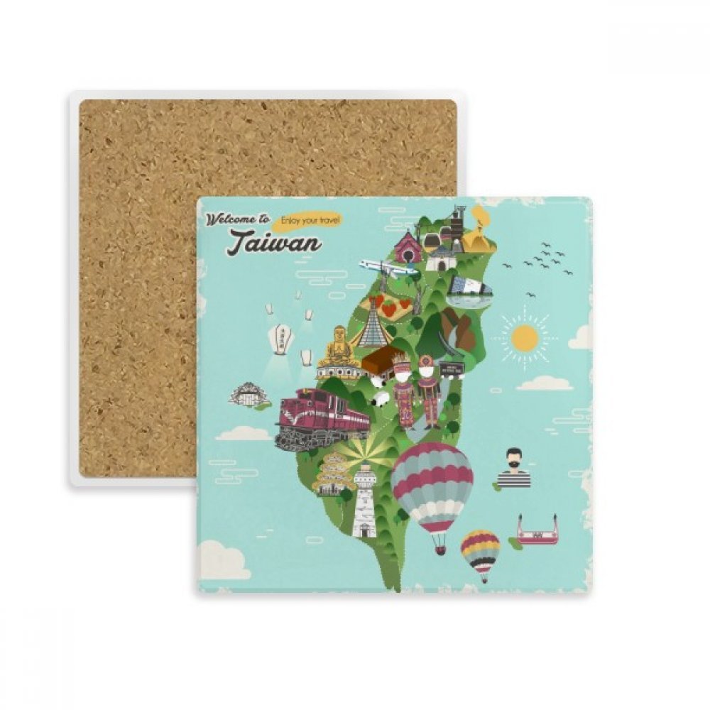 Coaster absorbant en pierre anti-traces pour tasse et verre
