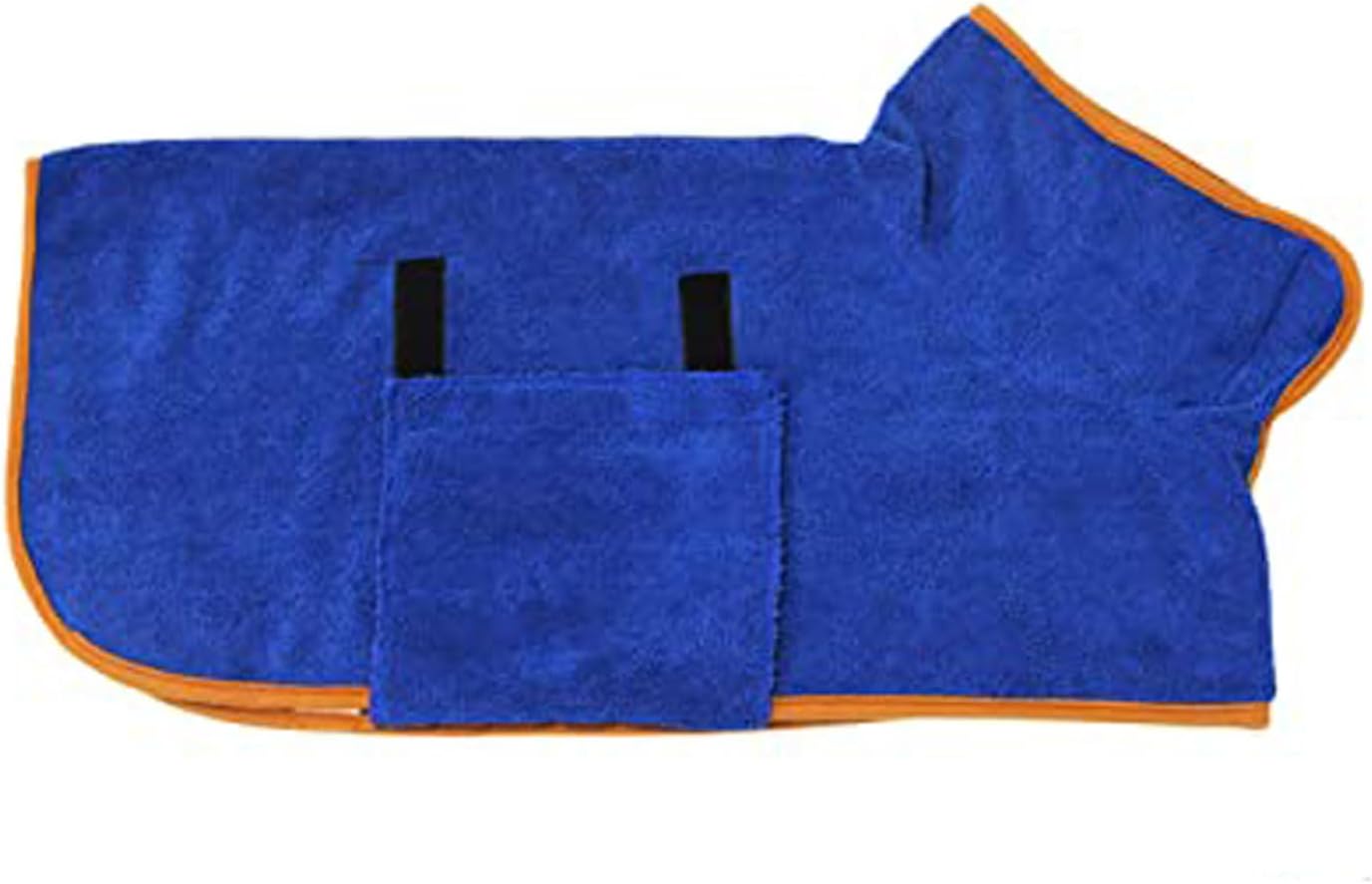 犬用バスローブ 高吸水性犬用乾燥コート 調節可能な首輪&amp;ウエストラップ 犬用タオル 入浴後用 速乾性 ペット 猫 バスローブ